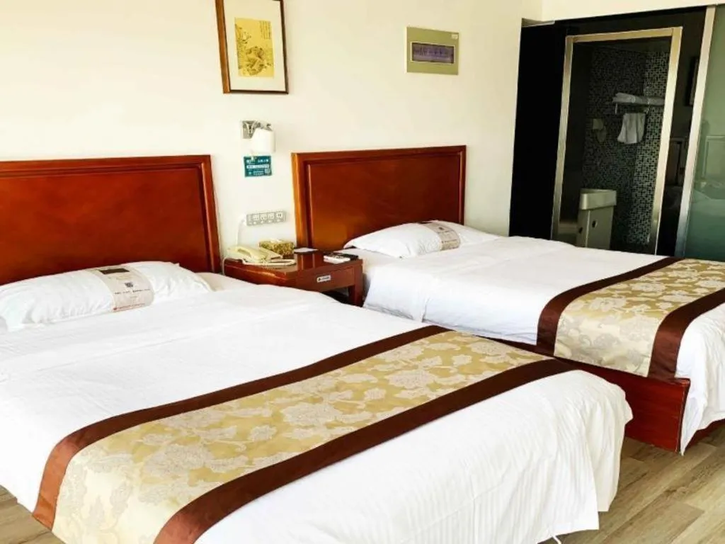 Bed in GreenTree Inn Weihai Liugongdao Wharf Qingdao North Road Express Hotel