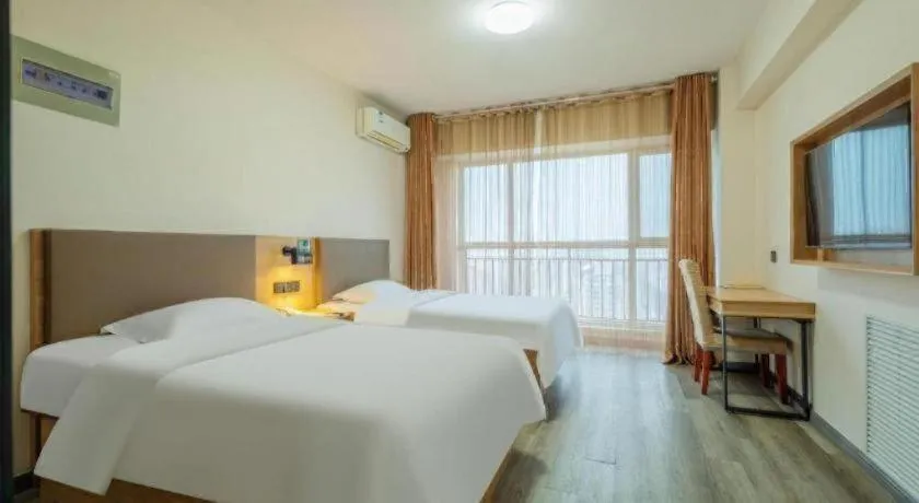 Bed in GreenTree Inn Weihai Liugongdao Wharf Qingdao North Road Express Hotel