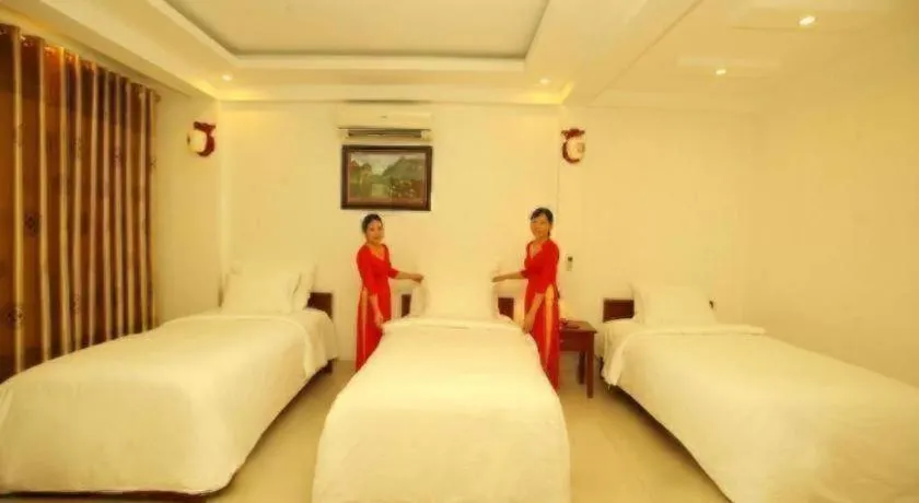 Bed in Ngoc Anh Hotel 2 Ninh Binh