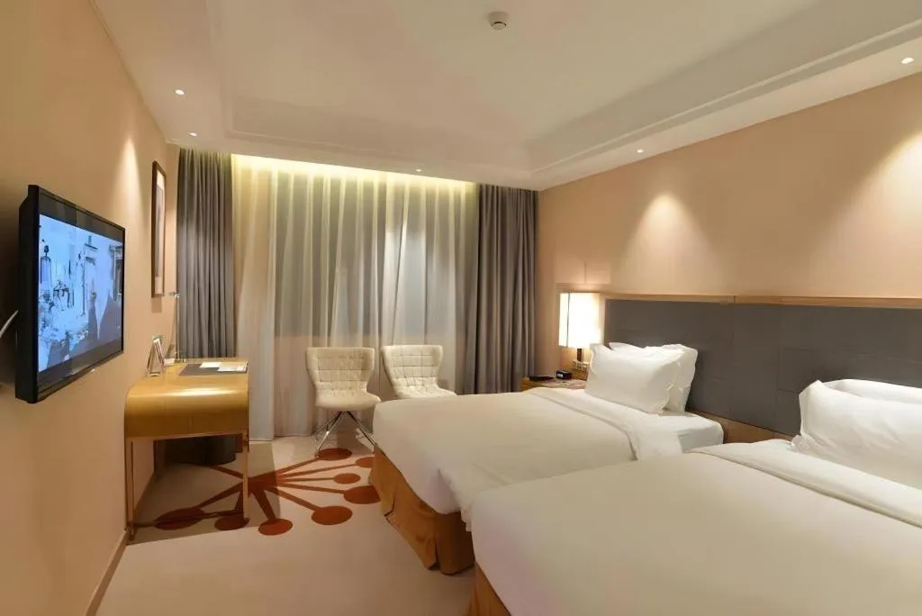 Bed in Fuzhou Fliport Garden Hotel