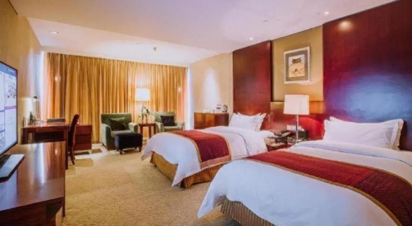 Bed in Shanxi World Trade Hotel