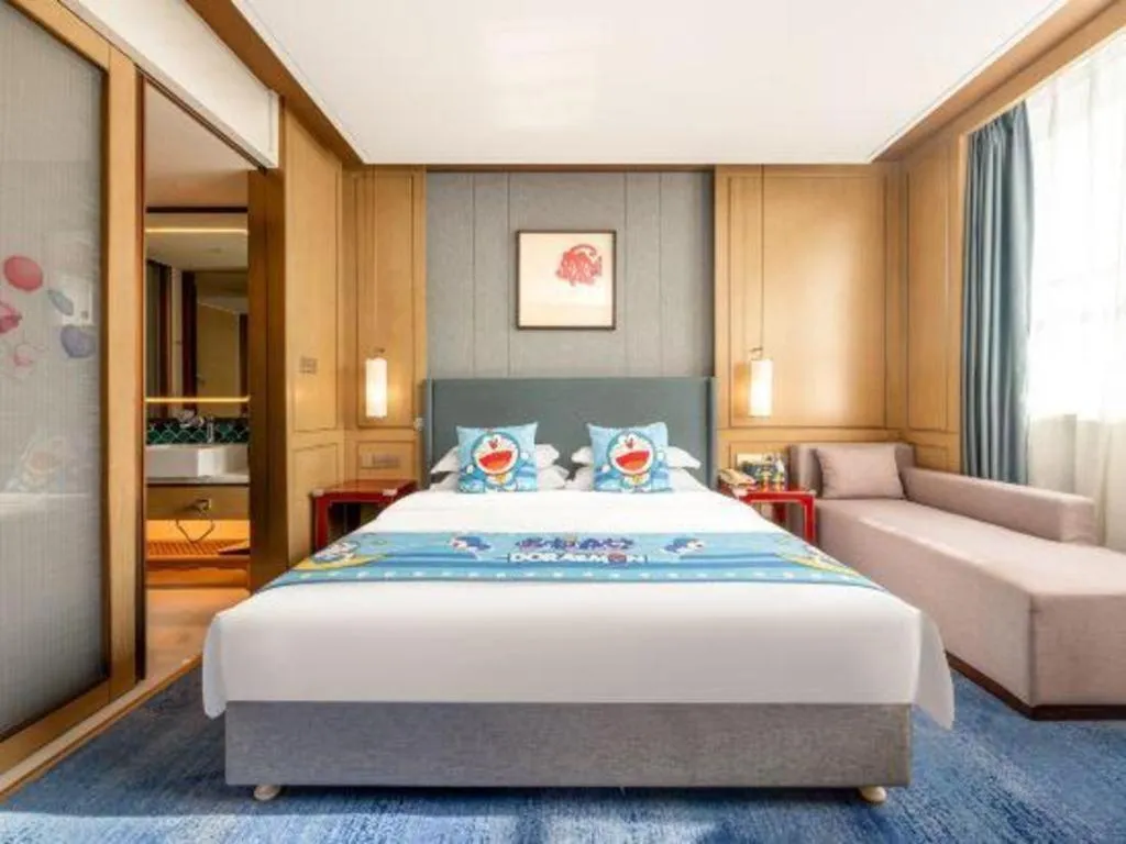 Bed in Bliss International Hotel Weihai