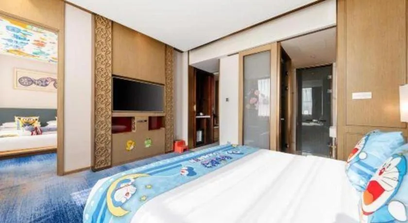 Bed in Bliss International Hotel Weihai