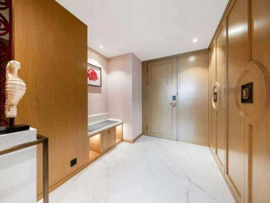 Bed in Bliss International Hotel Weihai