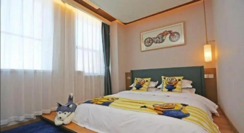 Bed in Bliss International Hotel Weihai