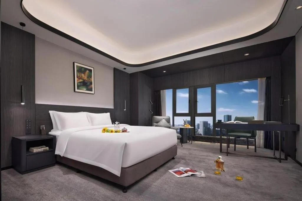 Bed in Changsha Jasmine International Hotel