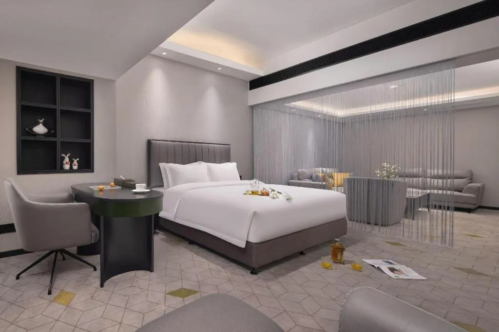 Bed in Changsha Jasmine International Hotel