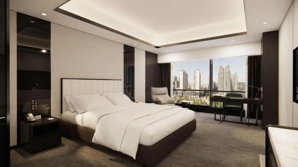 Bed in Changsha Jasmine International Hotel