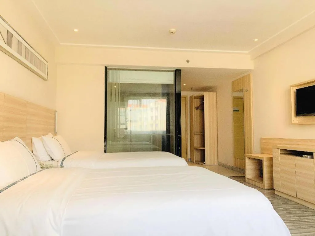 Bed in City Comfort Inn Guangzhou Jiaokou Metro Station