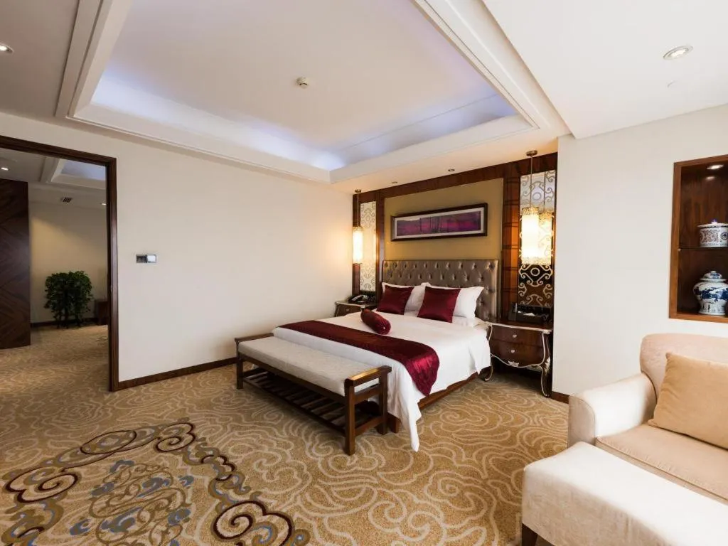 Bed in Inner Mongolia Hotel Forbidden City