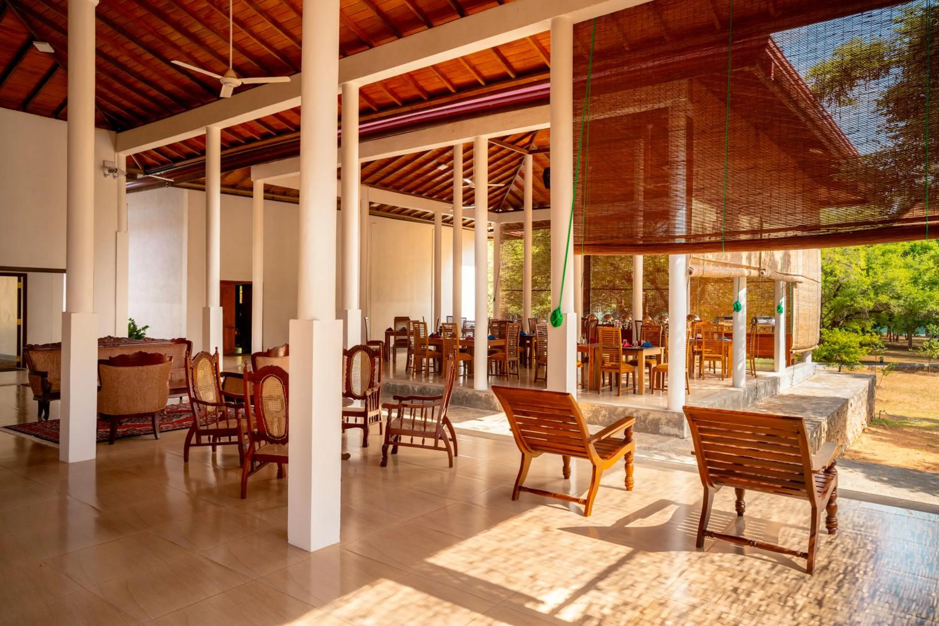 Seating area in Pothana Village