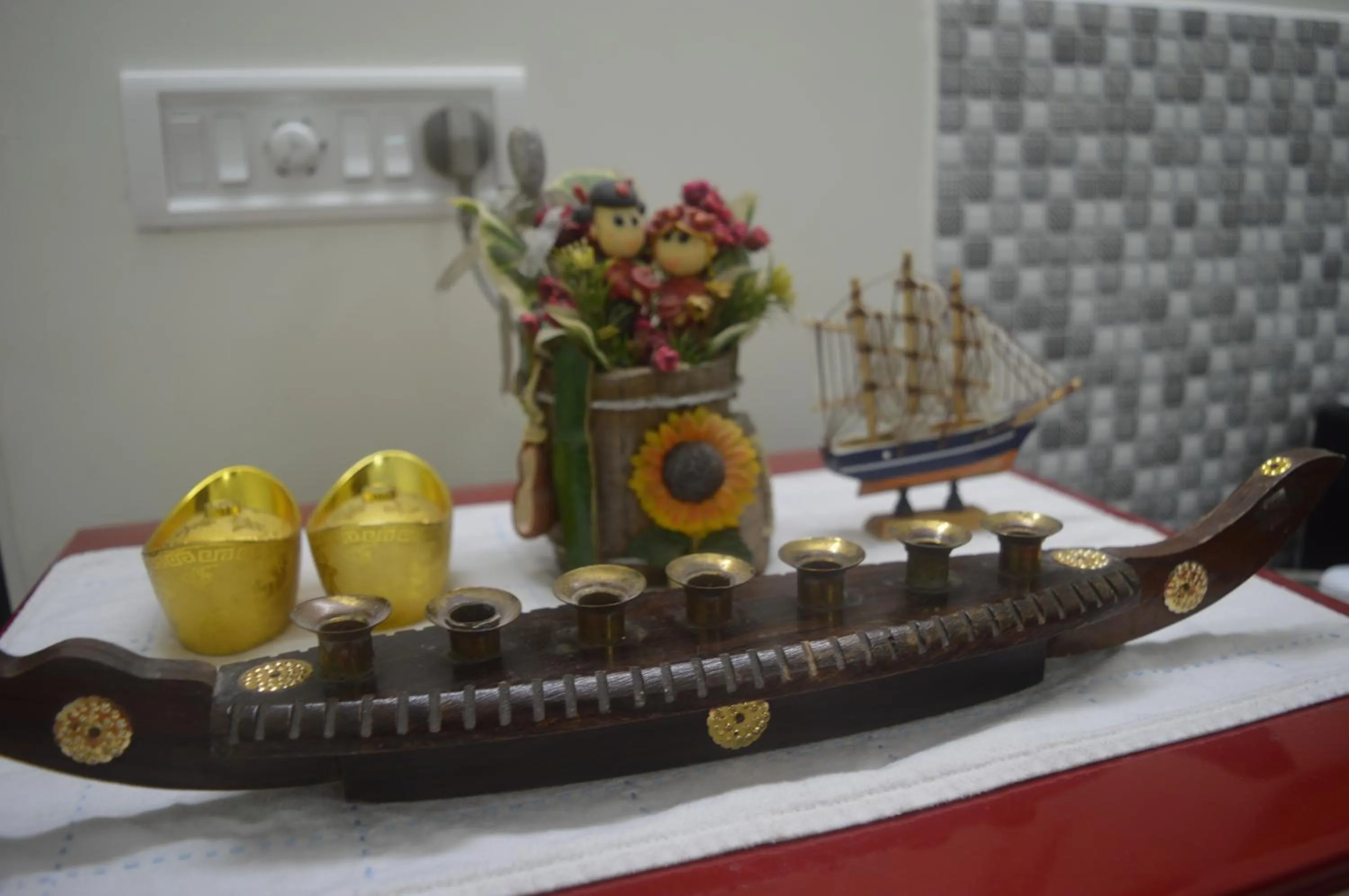 Decorative detail in The Pod Cochin Homestay