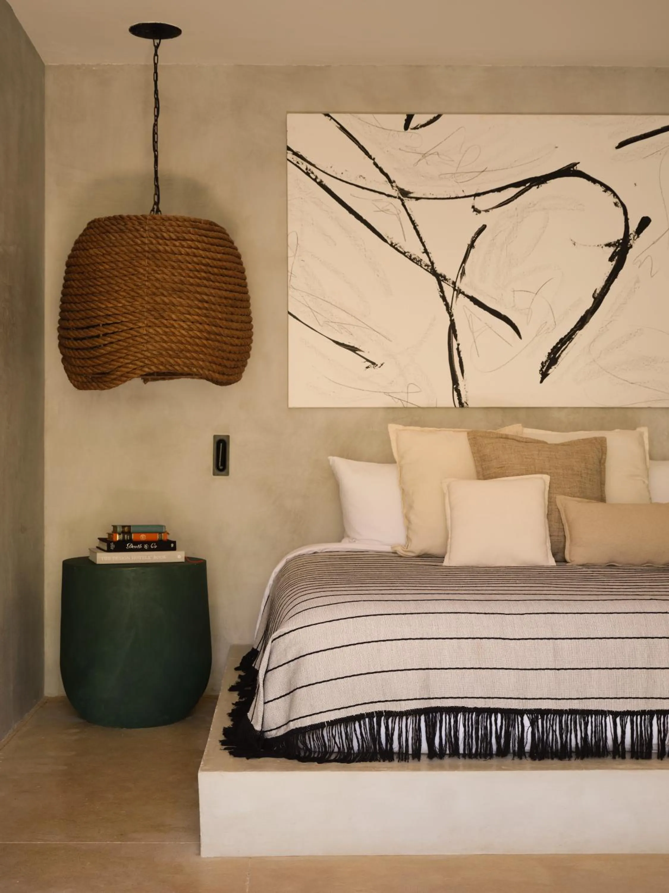 Bed in Esh Hotel & Spa, a member of Design Hotels