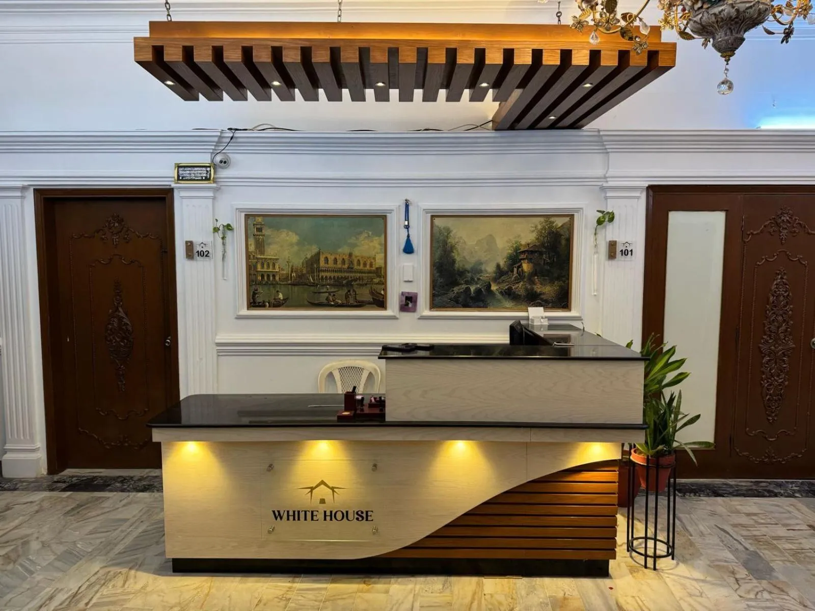 Lobby or reception in White House Karachi