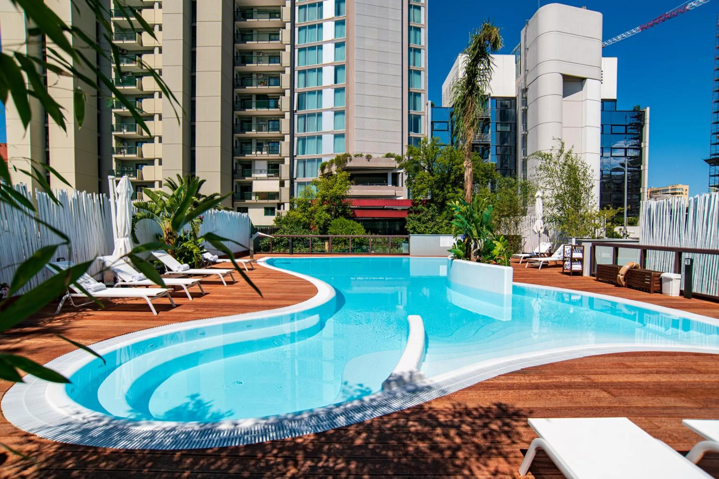 Swimming pool in Hi Hotel Bari