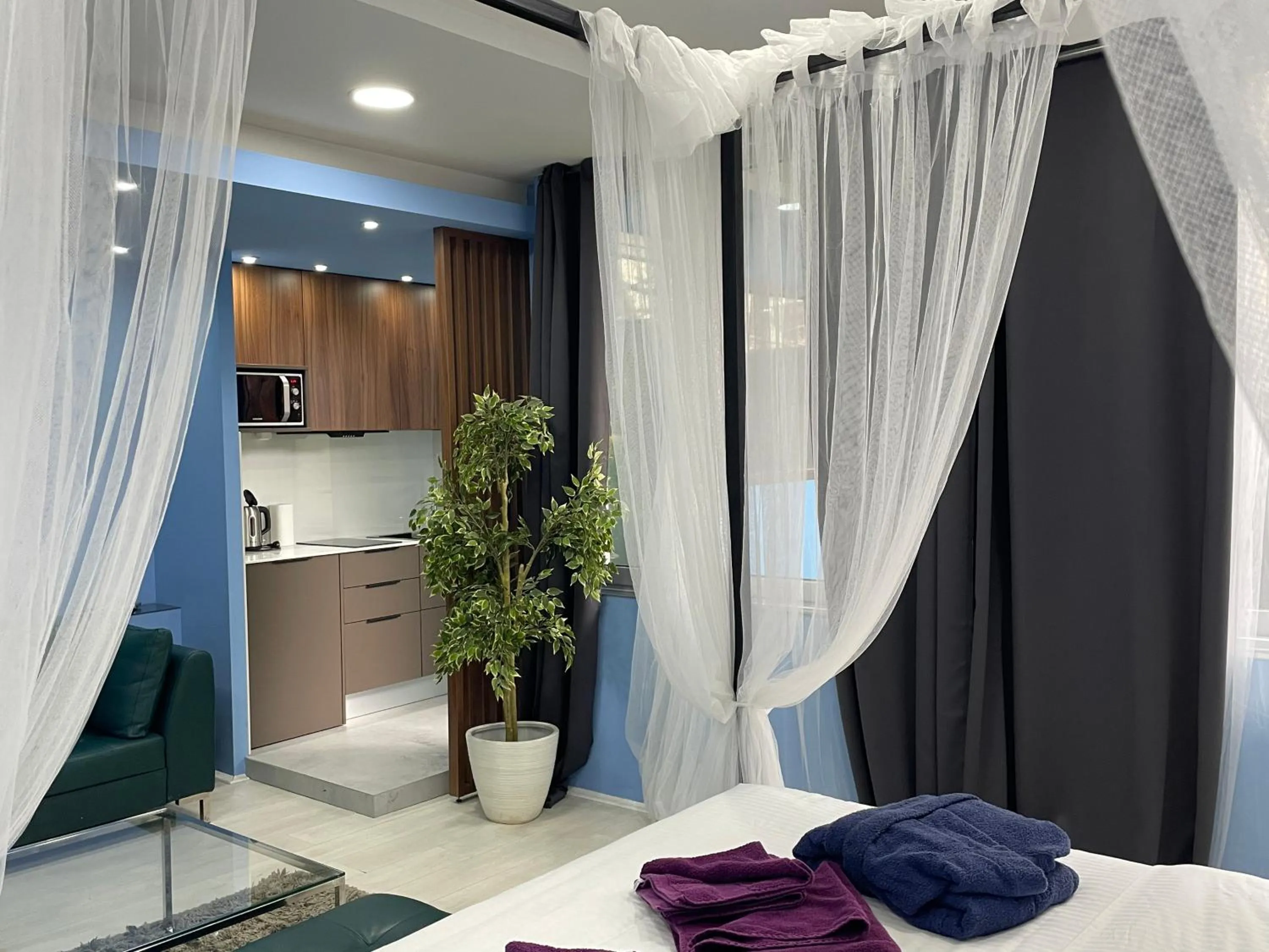 Bed in Joan Apartments & Spa