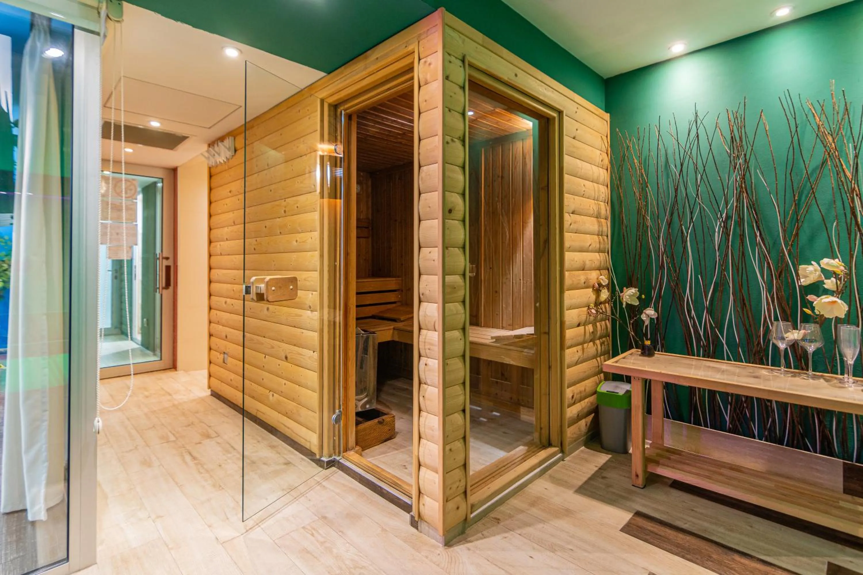 Sauna in Joan Apartments & Spa