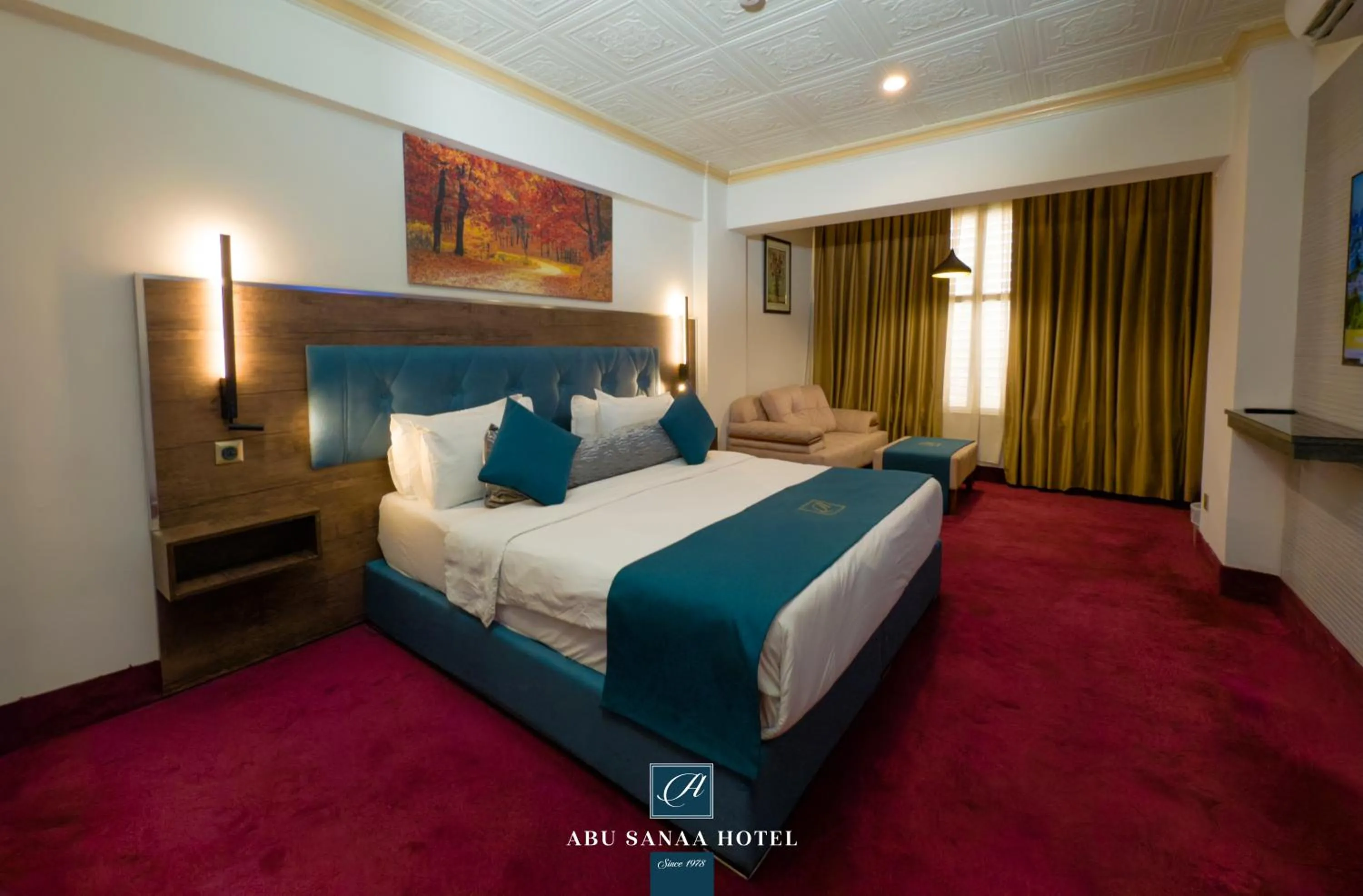 Bed in Abu Sanaa Hotel
