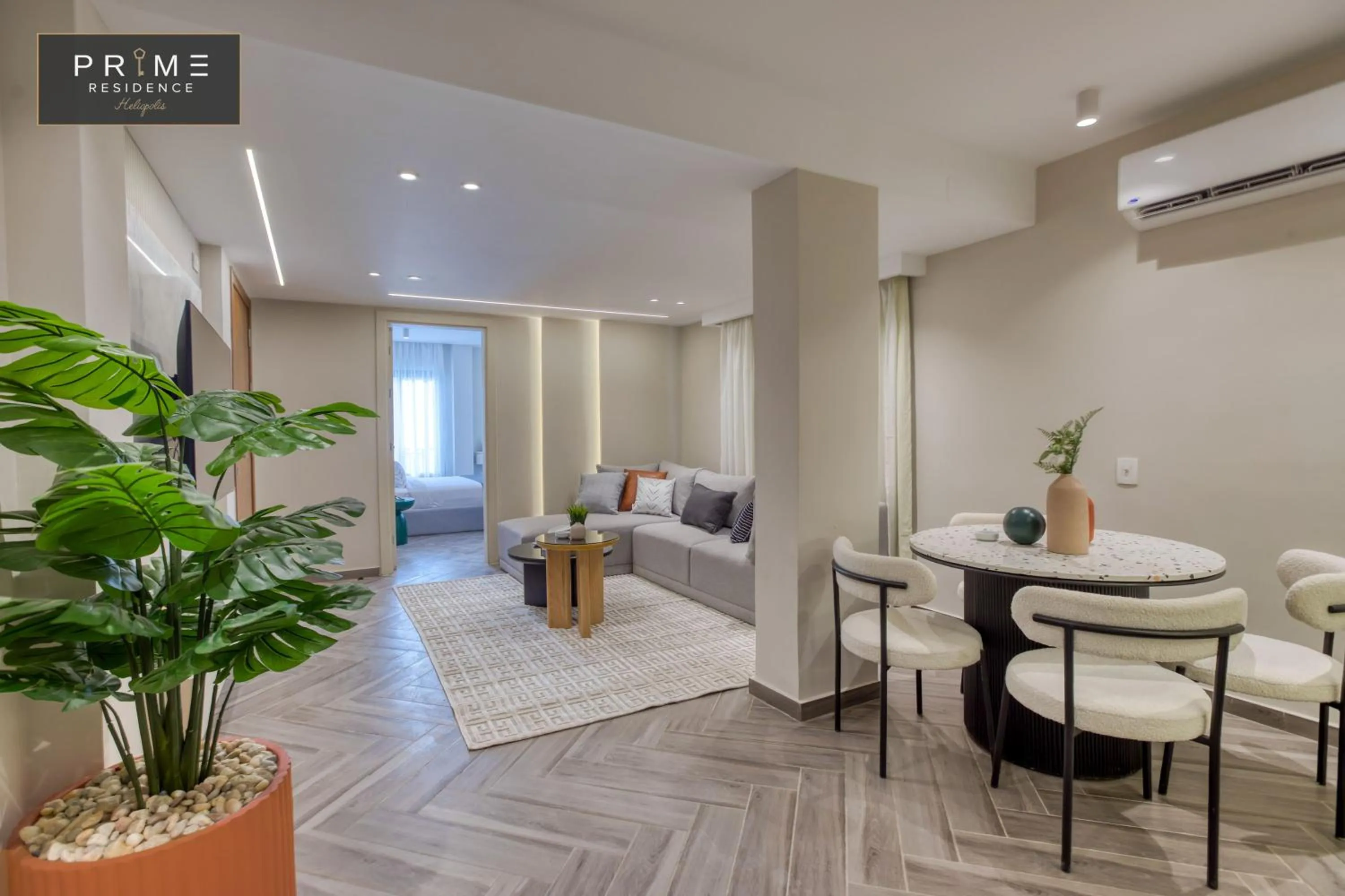 Living room, Bed in Prime Residence Heliopolis