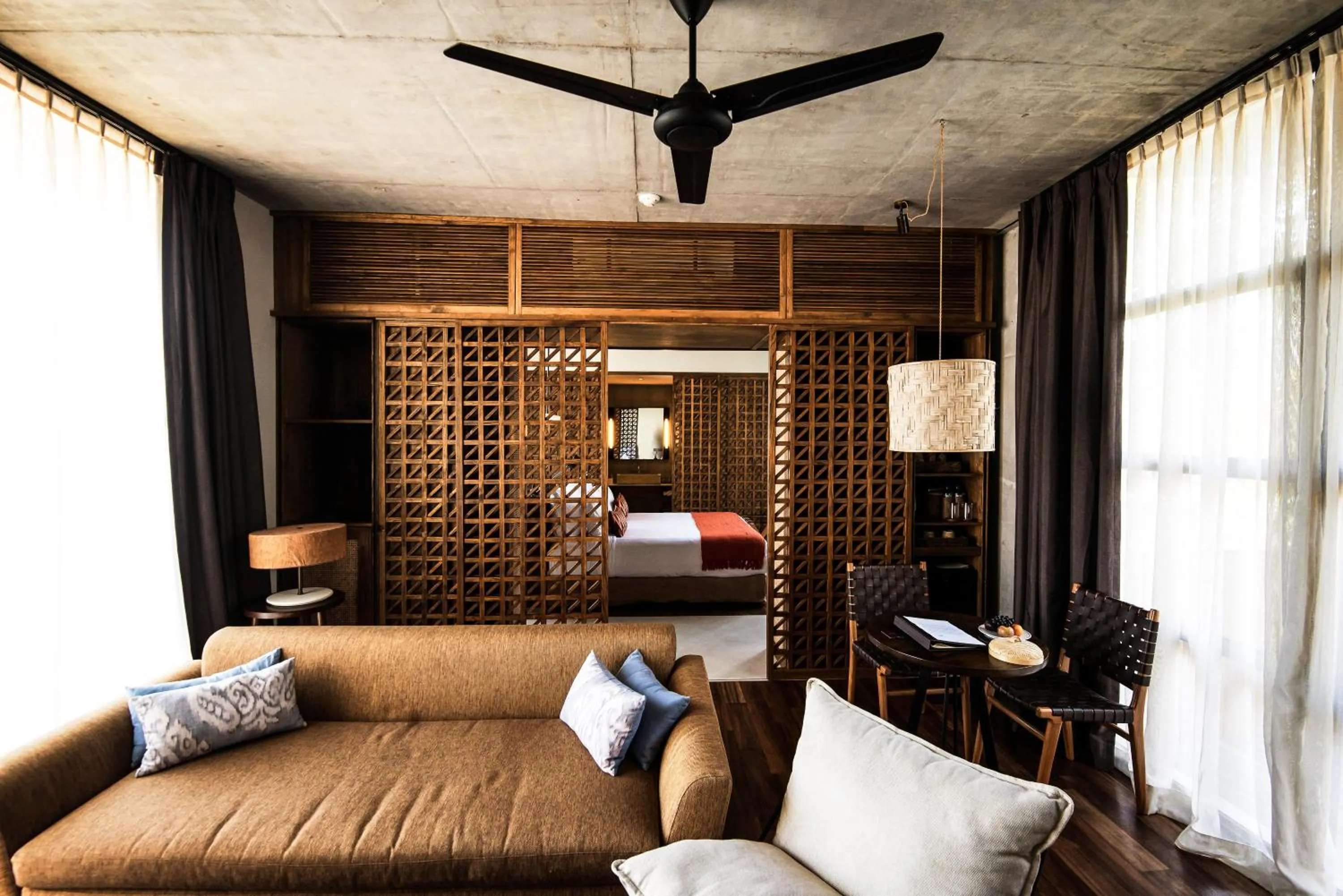 Living room, Bed in Bisma Eight Ubud