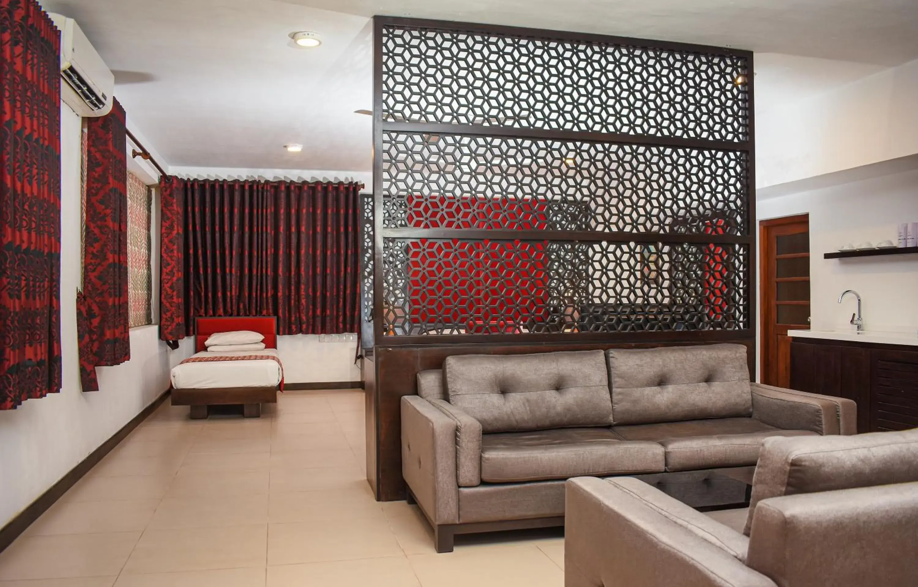 Living room, Bed in Joe's Resort Bentota Living room, Bed in Joe's Resort Bentota