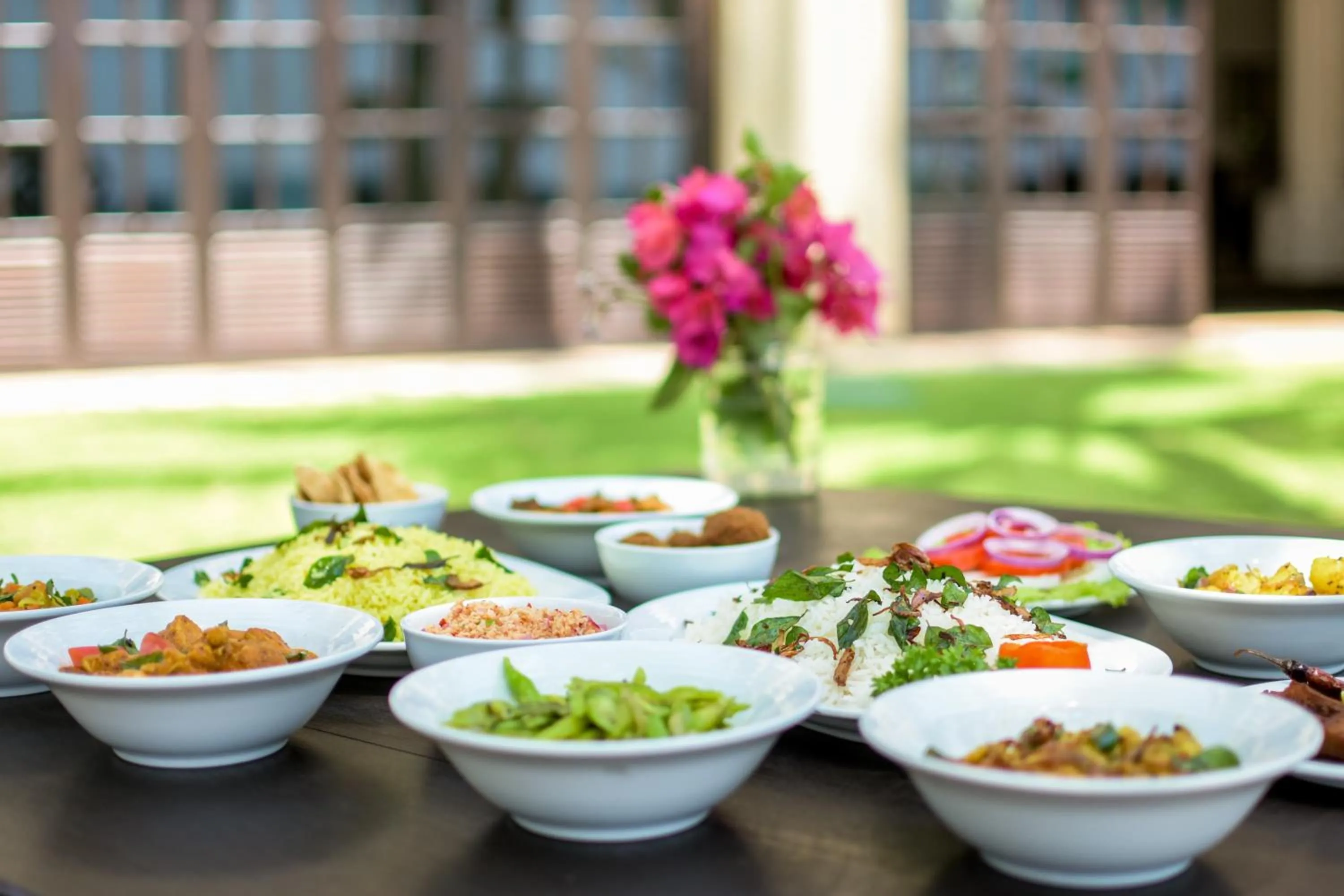 Garden view in Joe's Resort Bentota