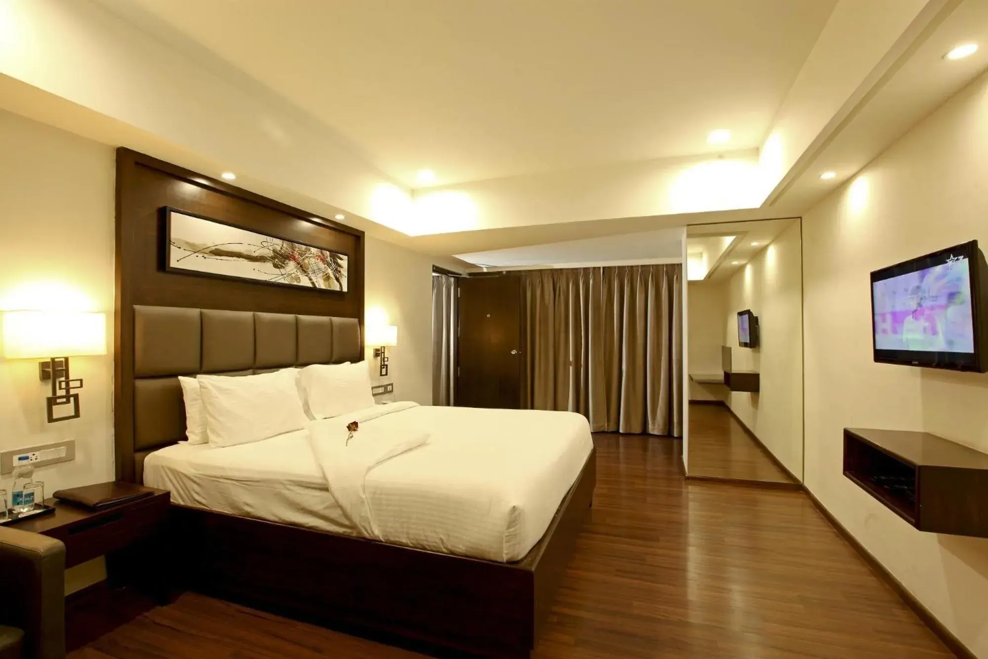 Bed in Goutham Grand Hotel Bed in Goutham Grand Hotel