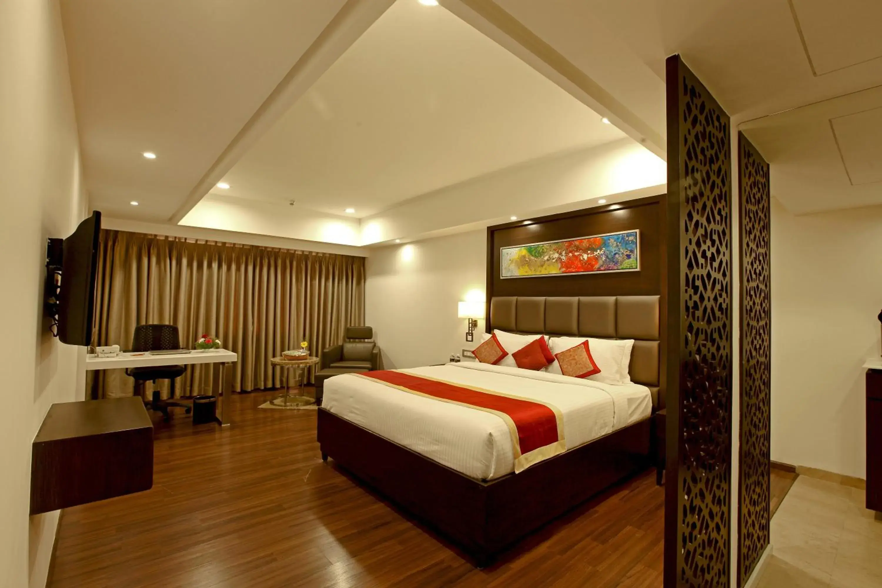 Bedroom, Bed in Goutham Grand Hotel Bedroom, Bed in Goutham Grand Hotel