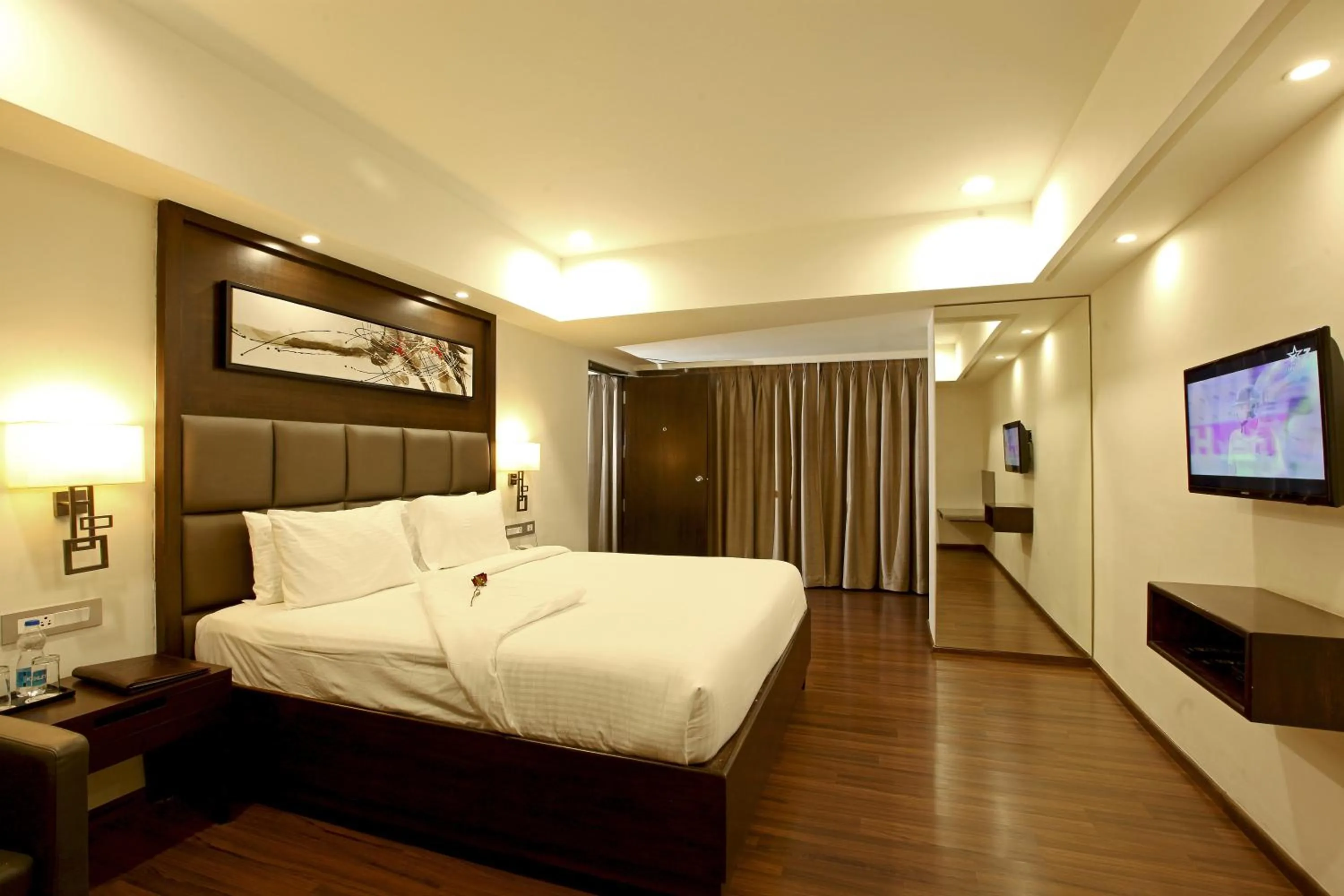 Bedroom, Bed in Goutham Grand Hotel