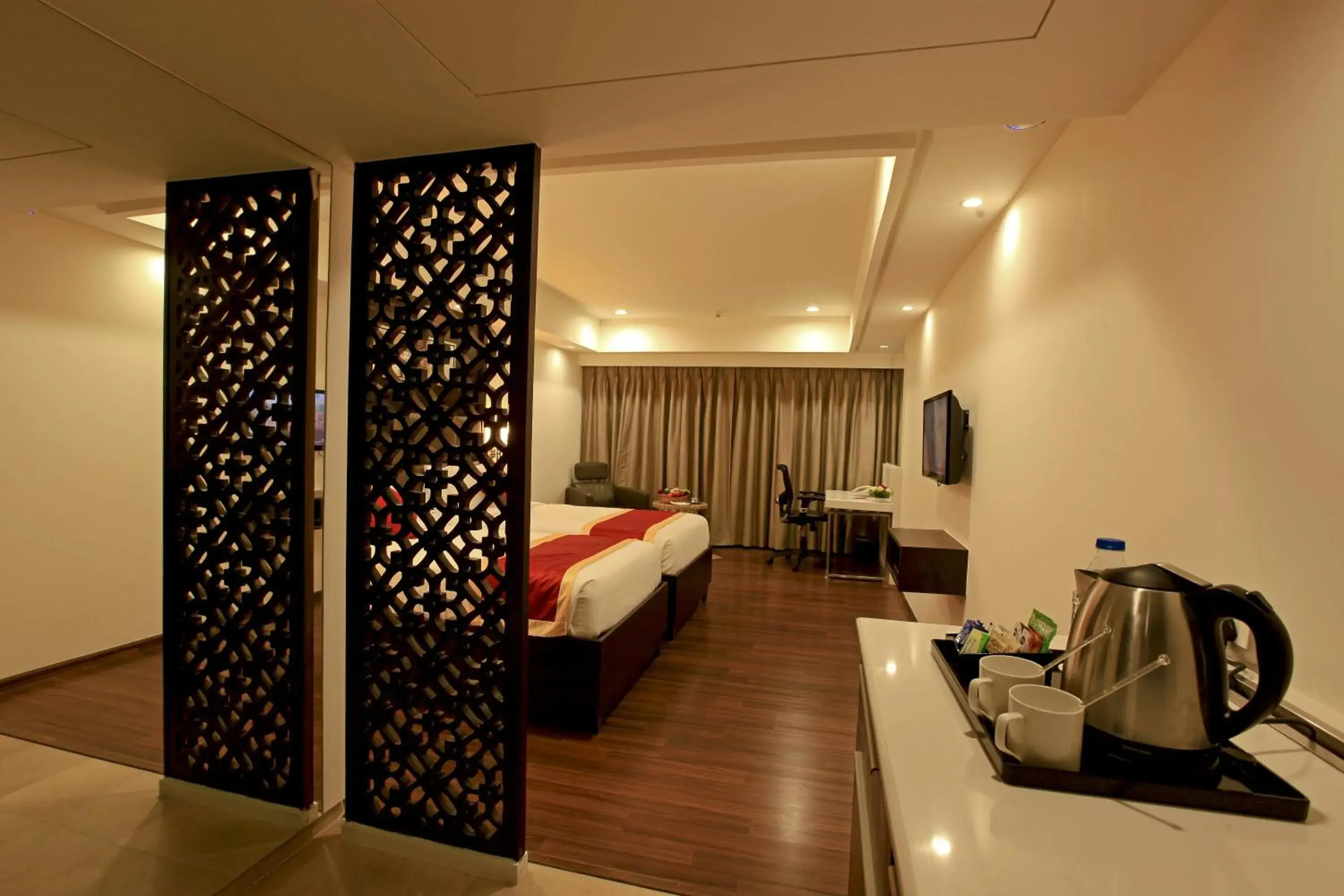 Bed in Goutham Grand Hotel Bed in Goutham Grand Hotel