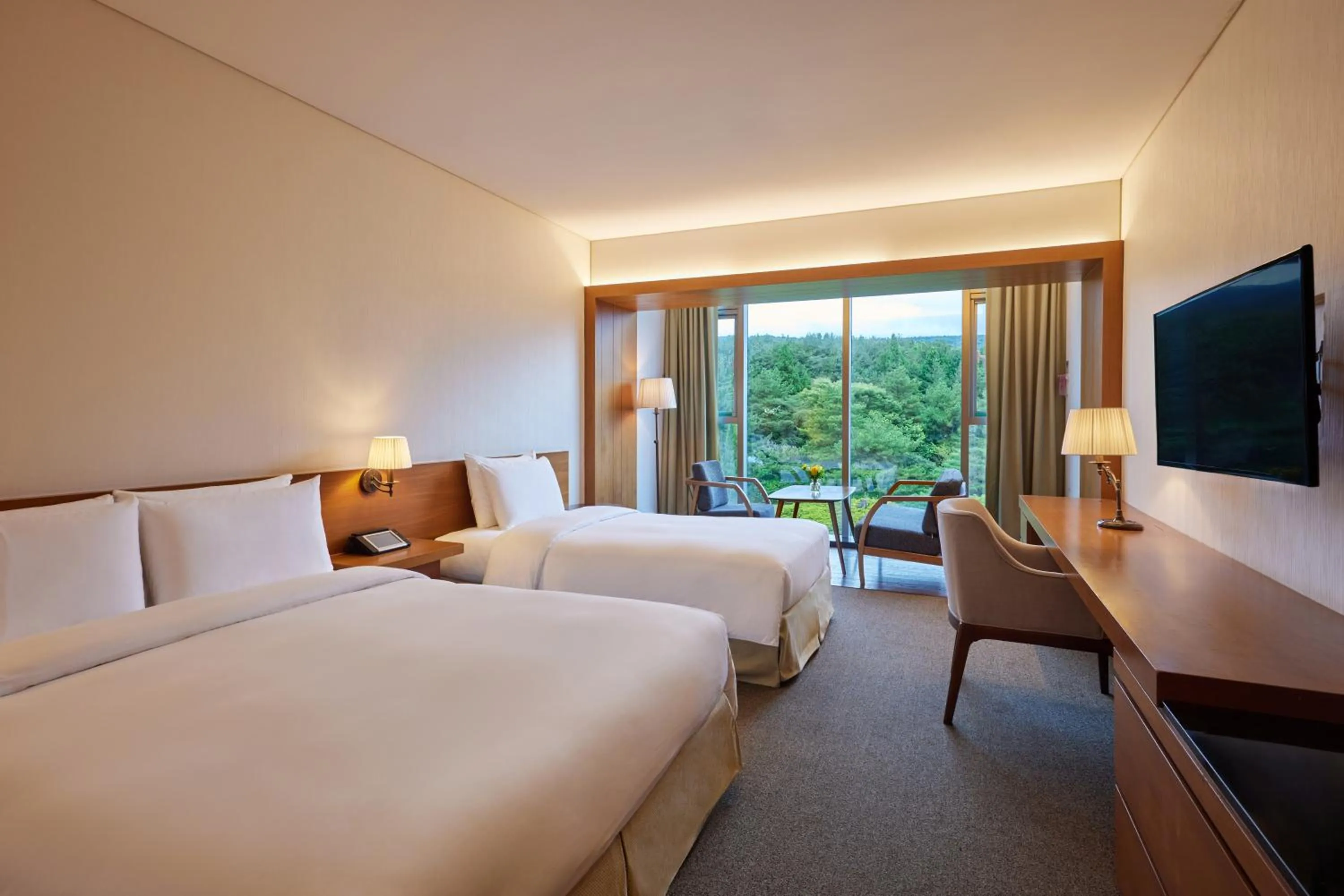 Bed in WE Hotel Jeju