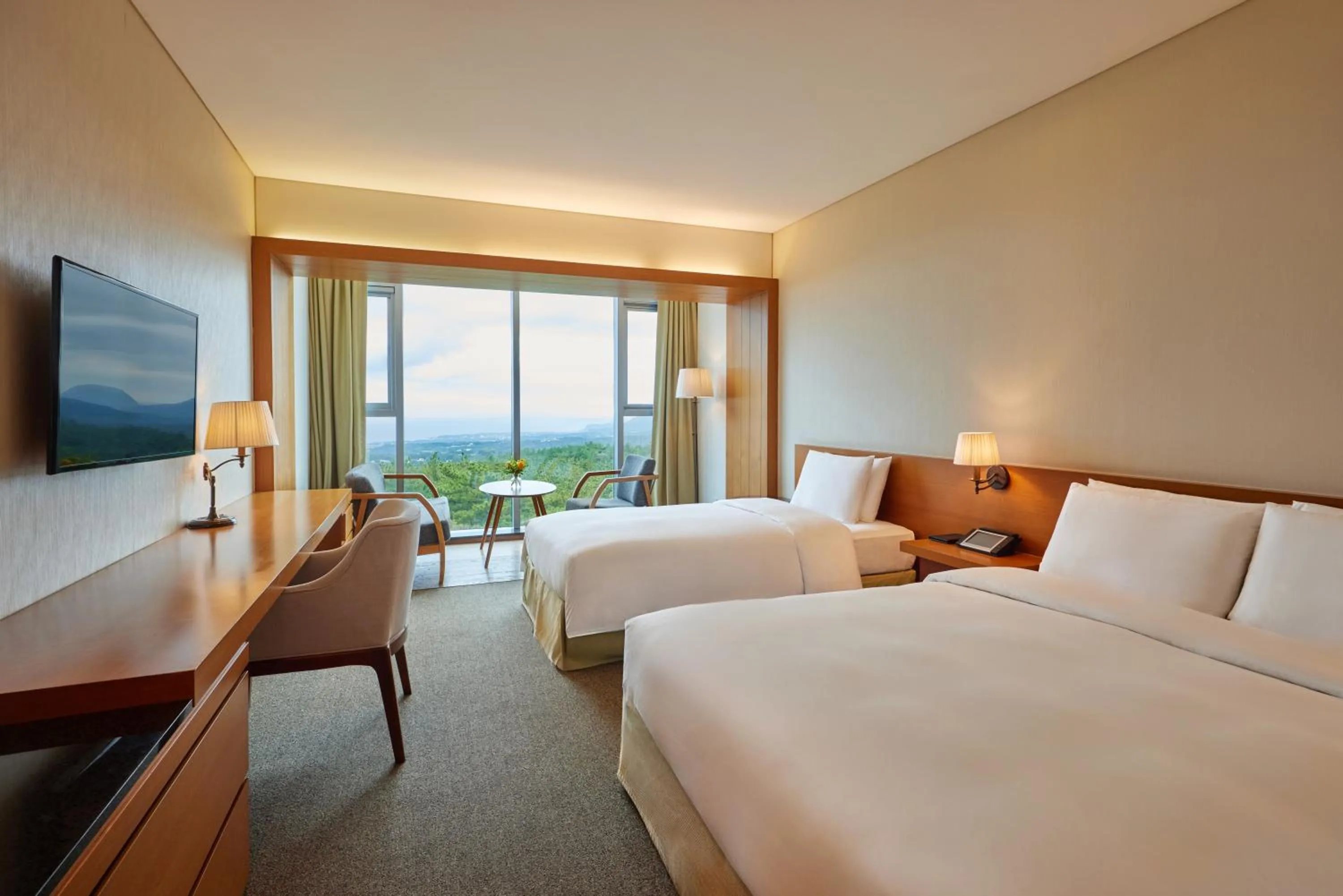 Bed in WE Hotel Jeju