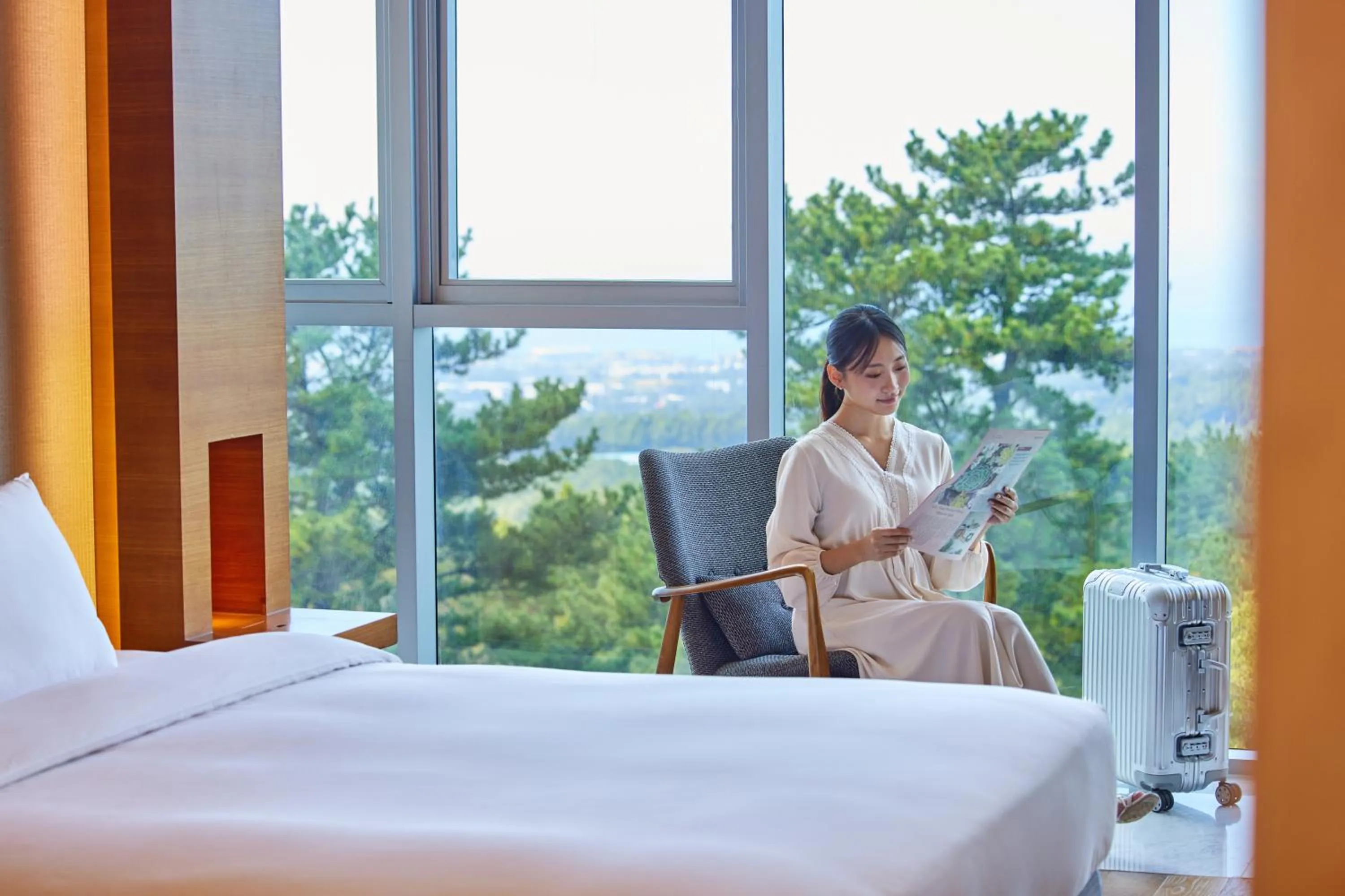 Bed in WE Hotel Jeju