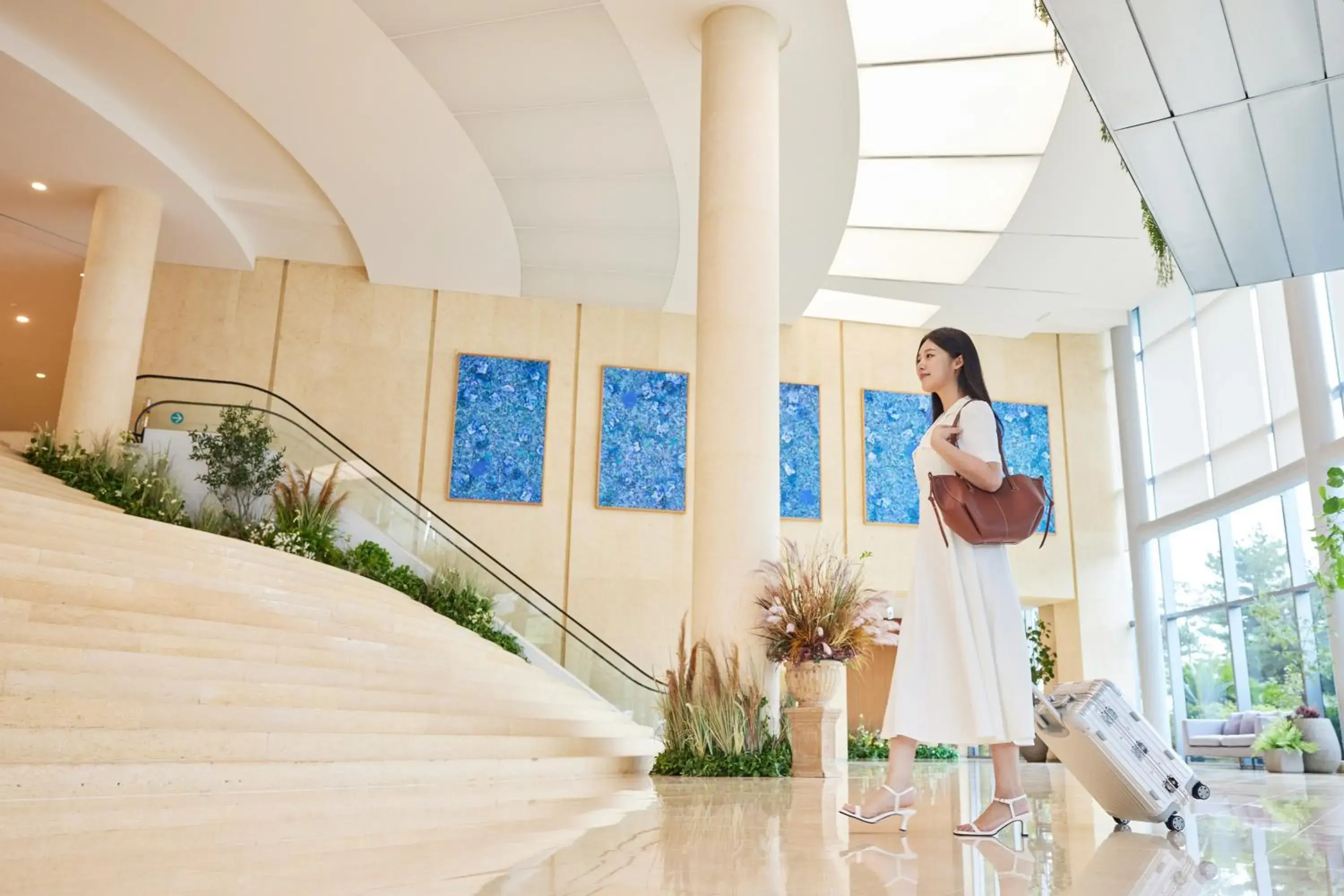 Lobby or reception in WE Hotel Jeju Lobby or reception in WE Hotel Jeju