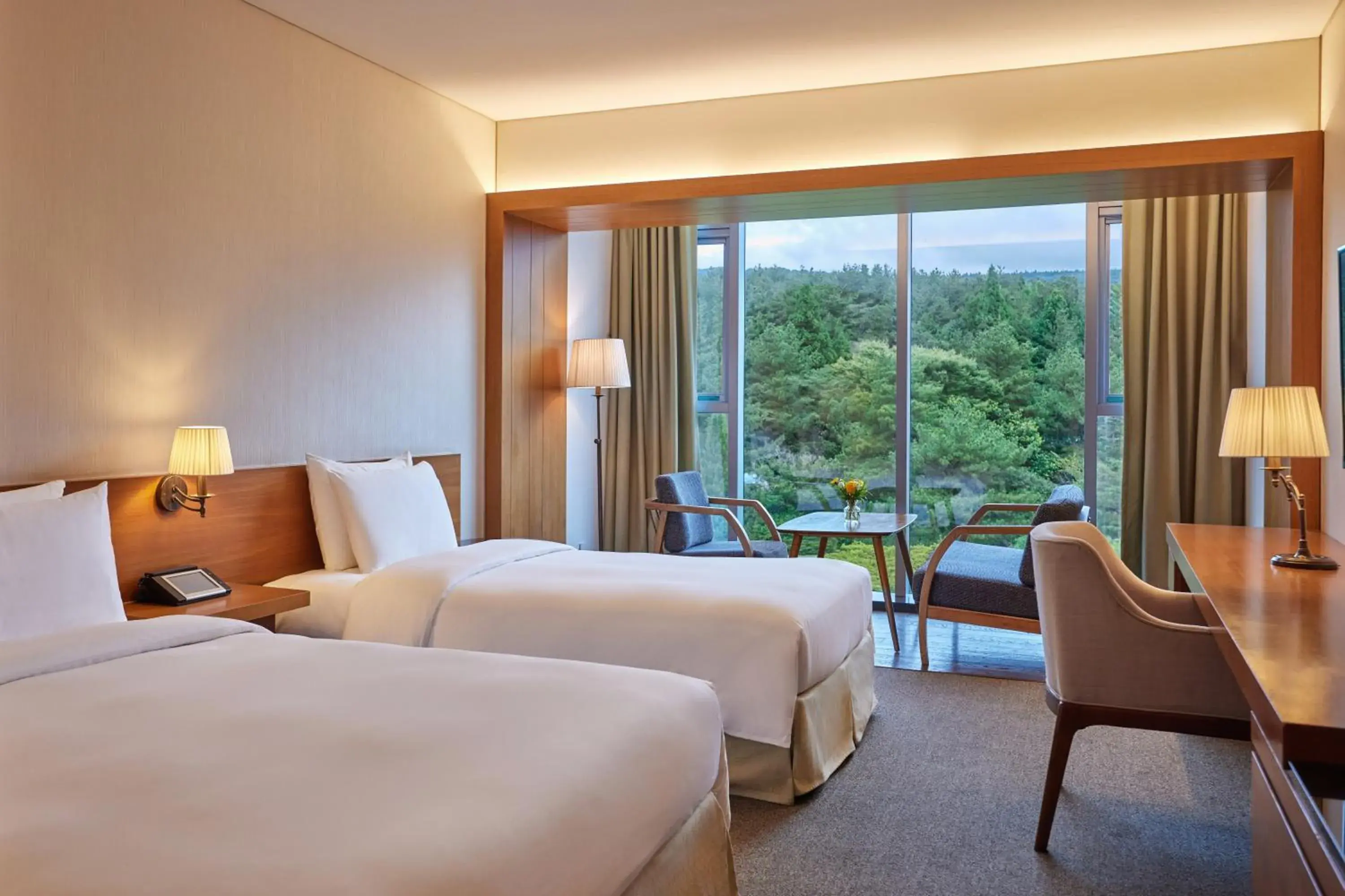 Superior Twin Room with Forest View + Wellness program for 3 (per night) in WE Hotel Jeju Superior Twin Room with Forest View + Wellness program for 3 (per night) in WE Hotel Jeju