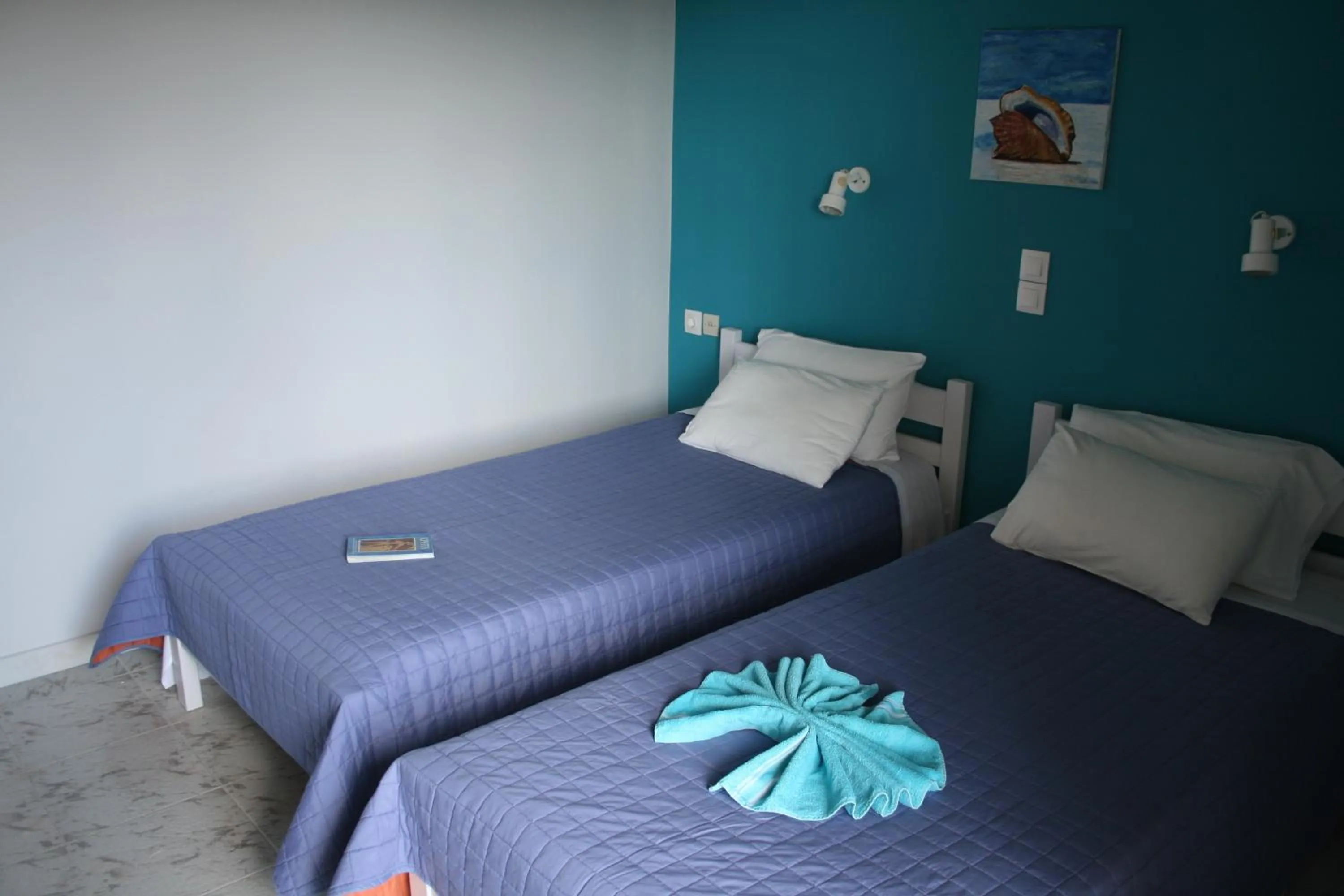 Bed in Nereides Hotel