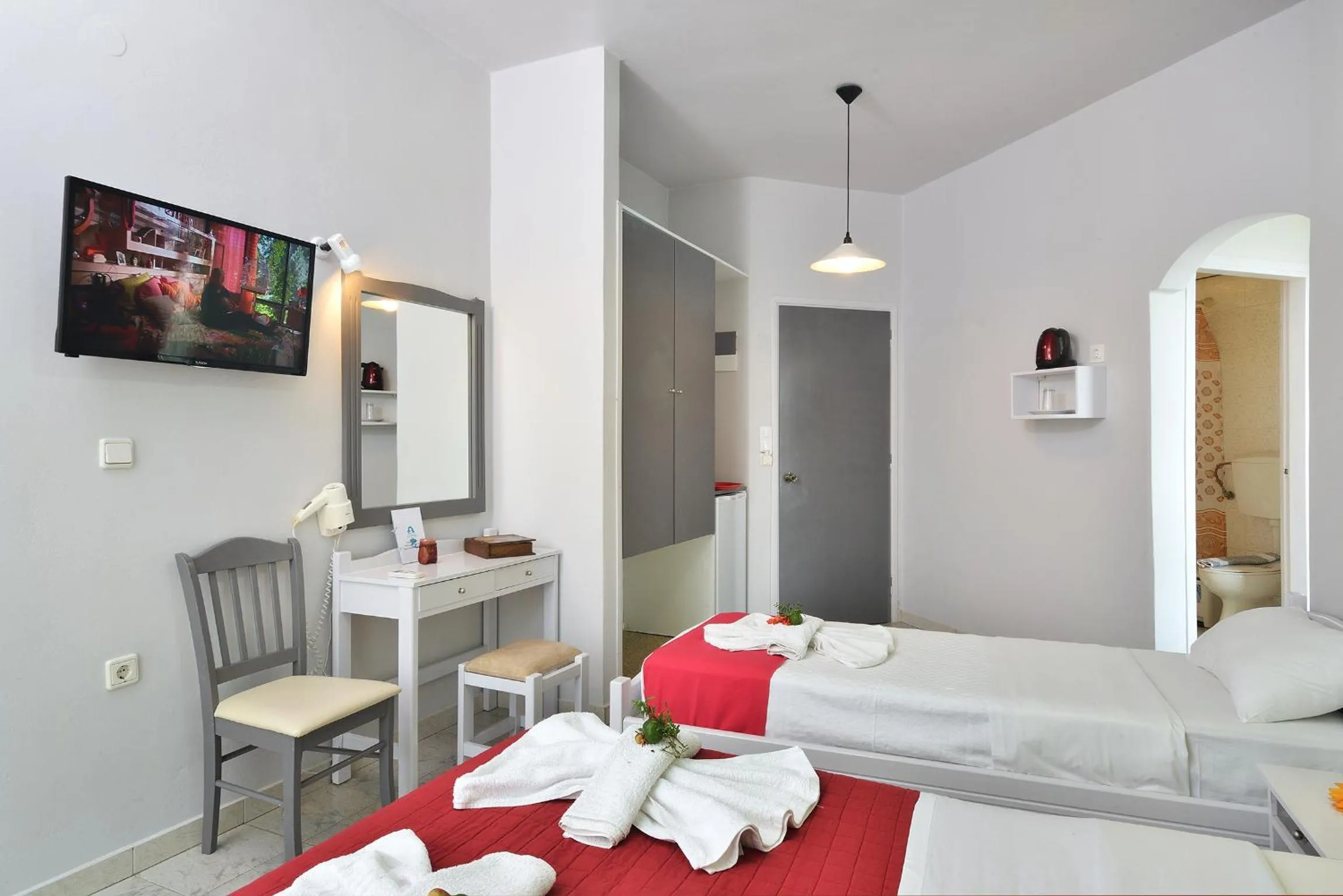 Bed in Nereides Hotel