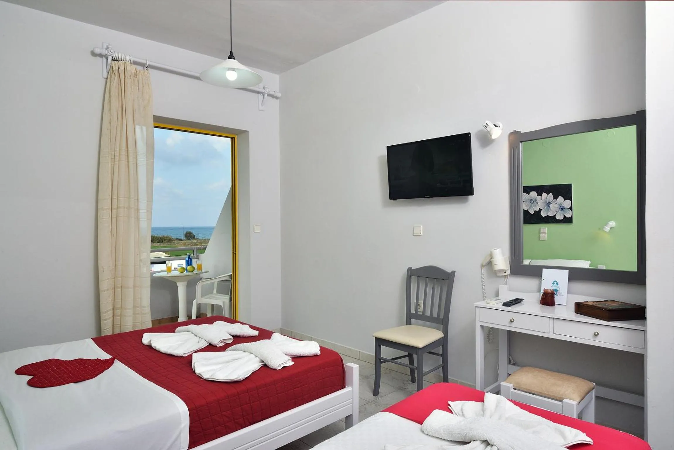 Bed in Nereides Hotel