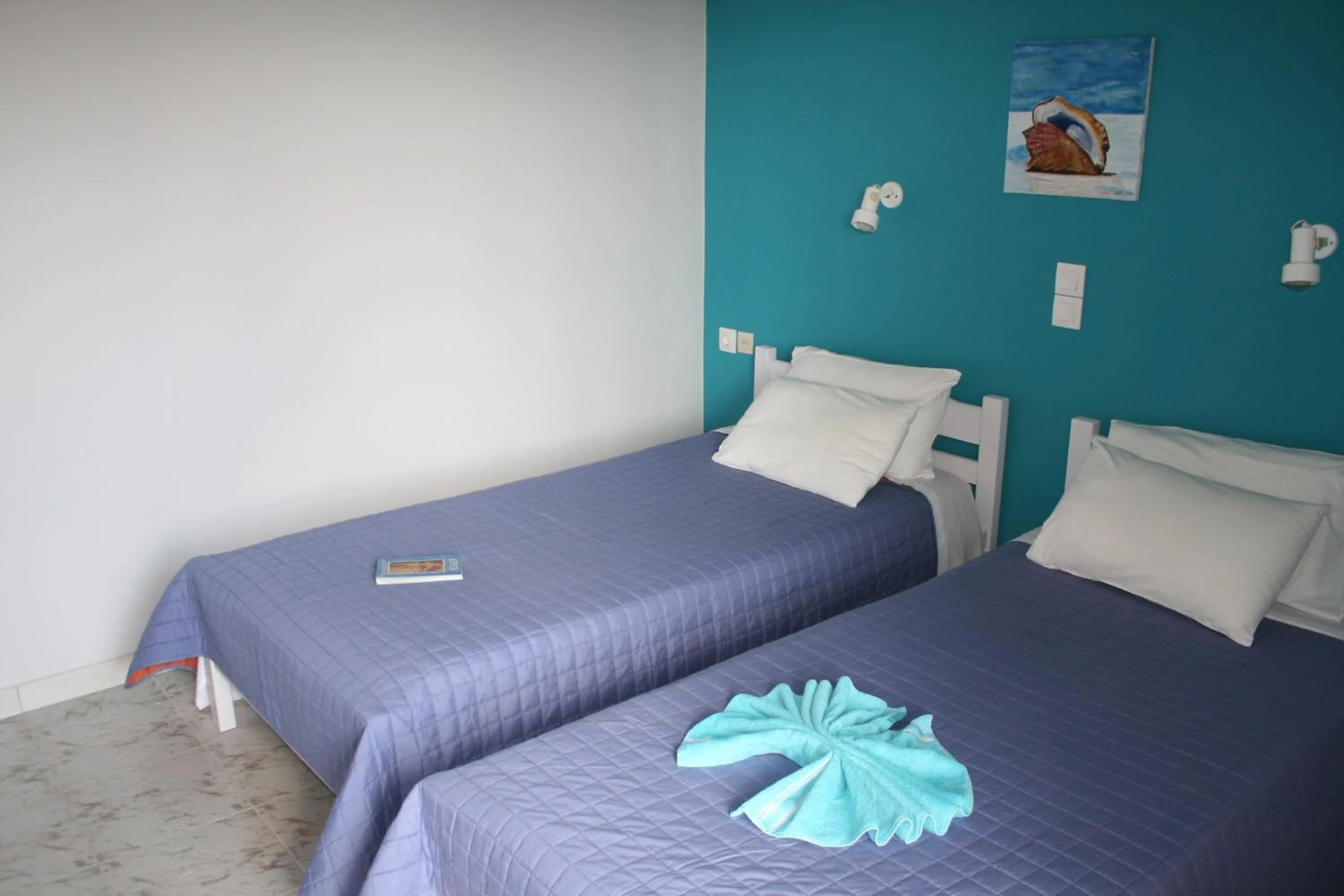 Bed in Nereides Hotel