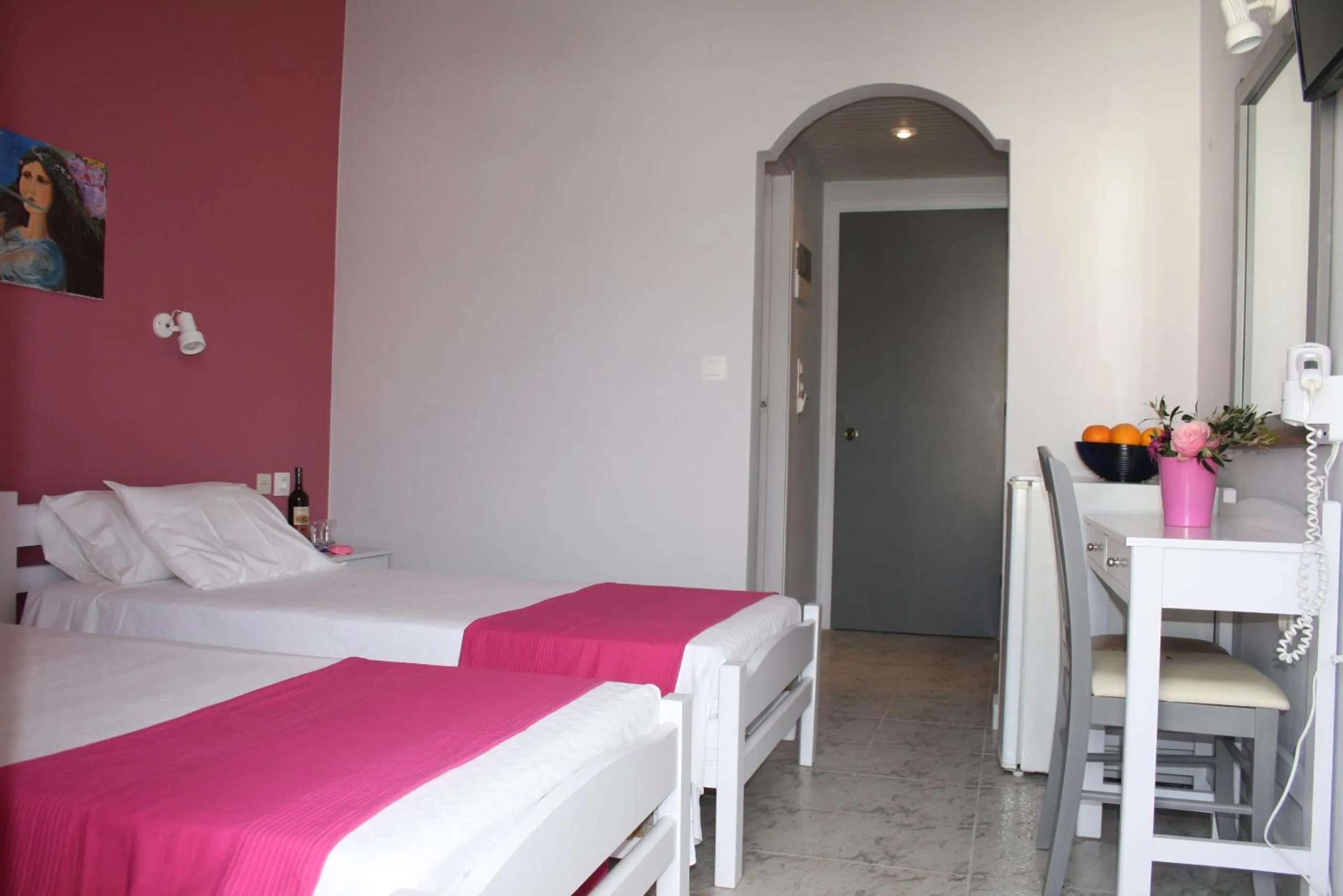 Bed in Nereides Hotel