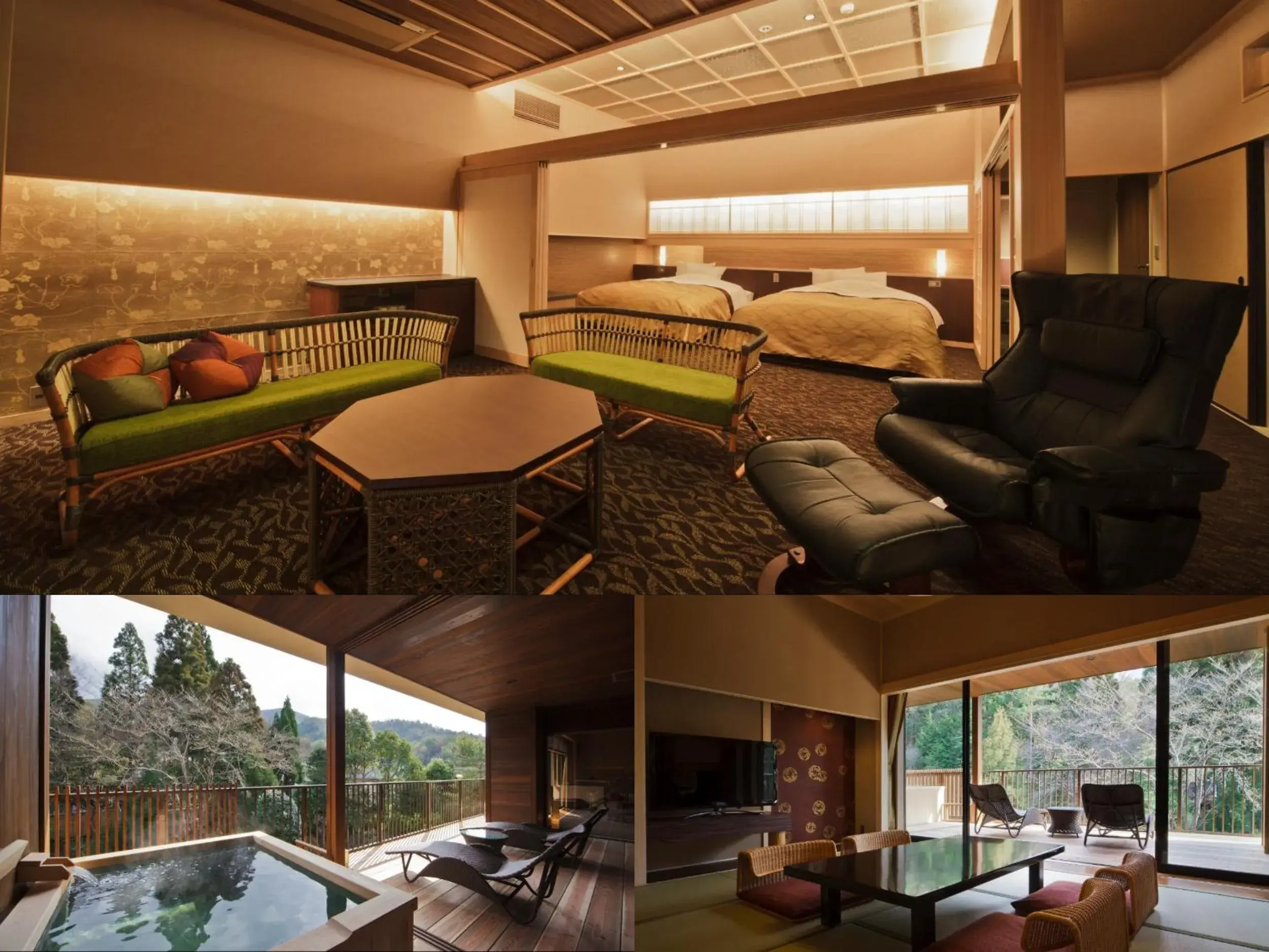 Deluxe Suite with Tatami Area and Open-Air Bath in Kyo Yunohana Resort Suisen Deluxe Suite with Tatami Area and Open-Air Bath in Kyo Yunohana Resort Suisen