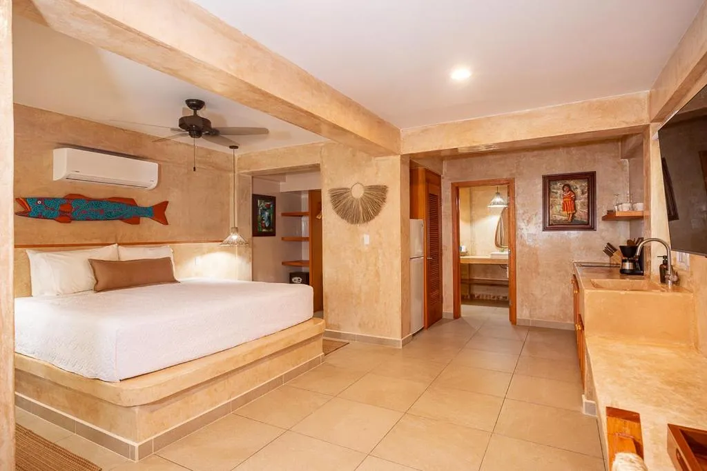 Bed in Kalimera Beach Hotel