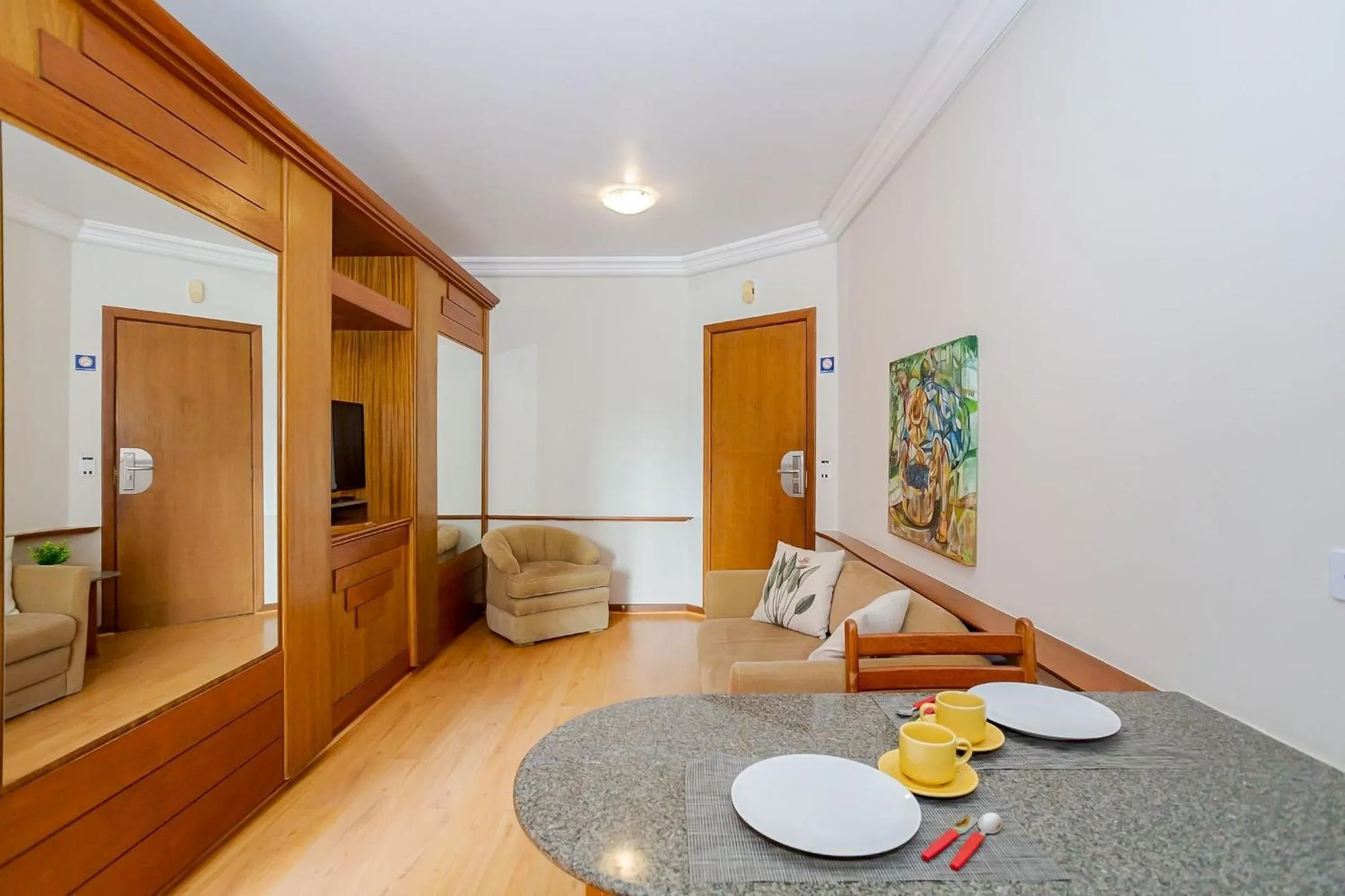 Living room in Batel Residence | Avenida do Batel | Gonzaga Stays