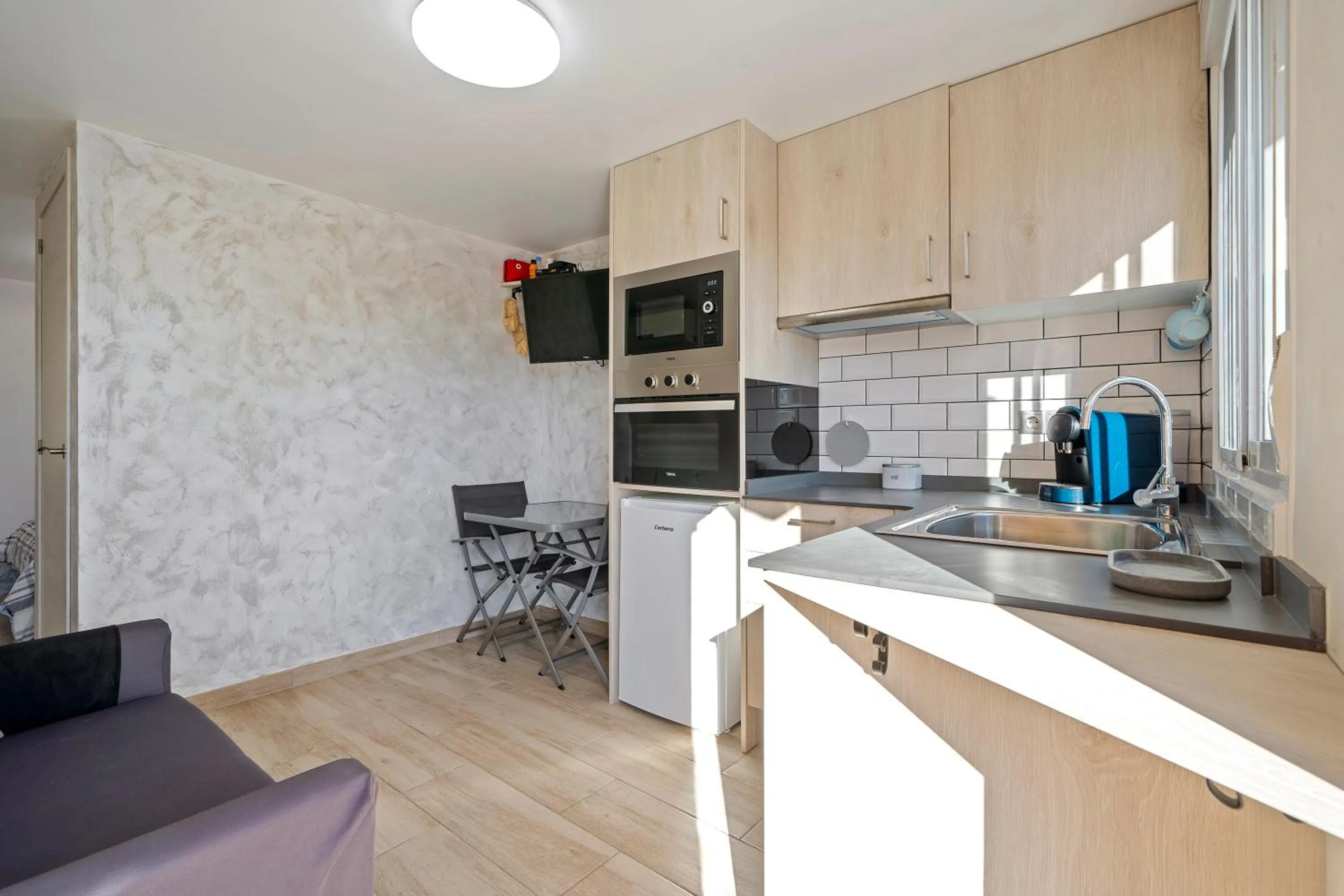 Kitchen or kitchenette in Escapada de ciudad al aire libre