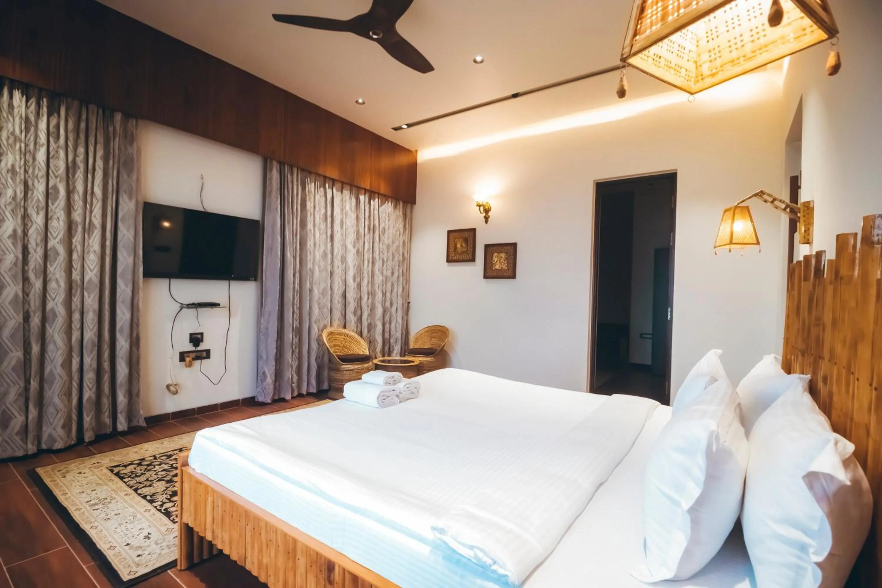 Bed in Red River Bungalow