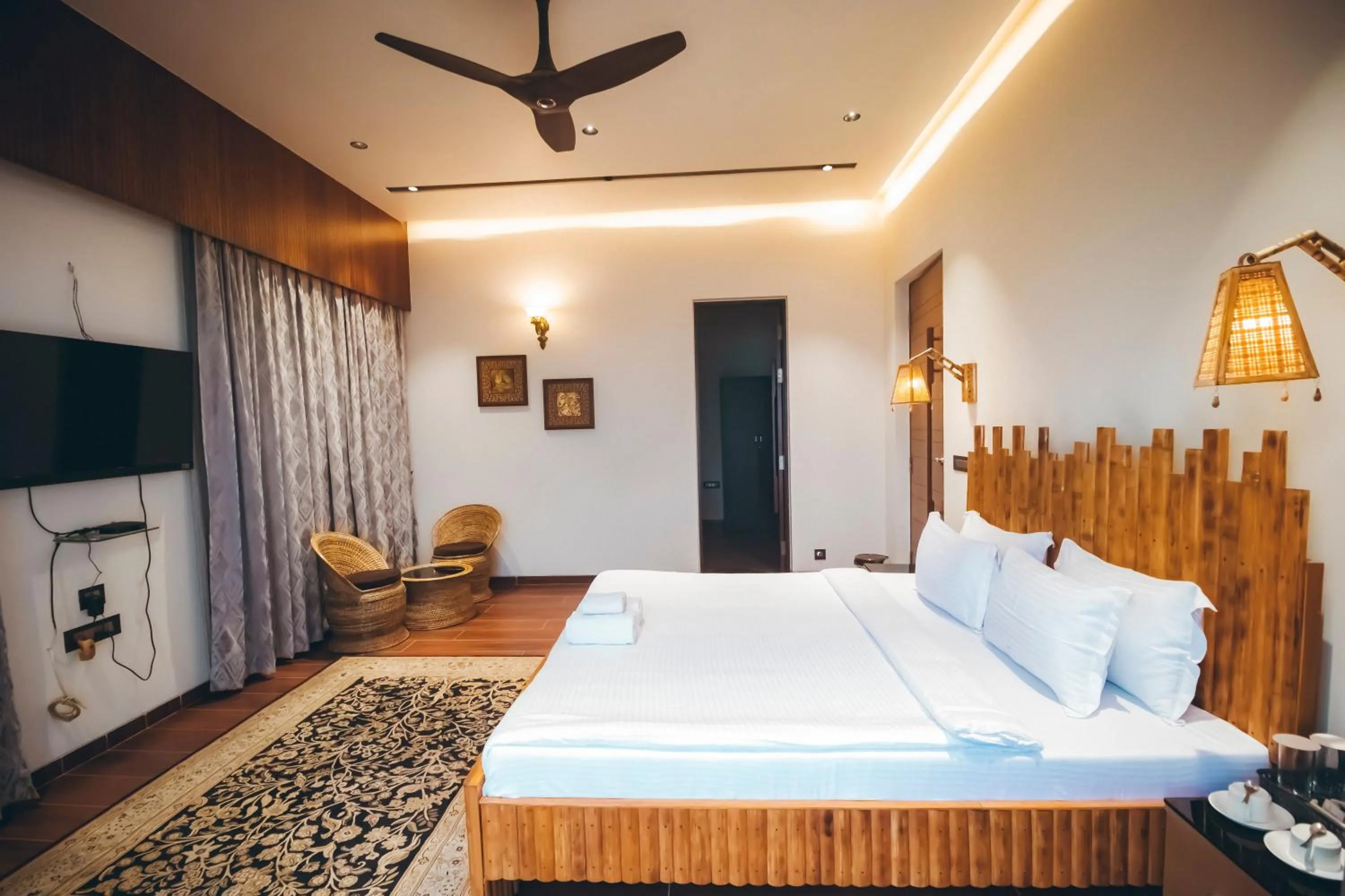 Bed in Red River Bungalow