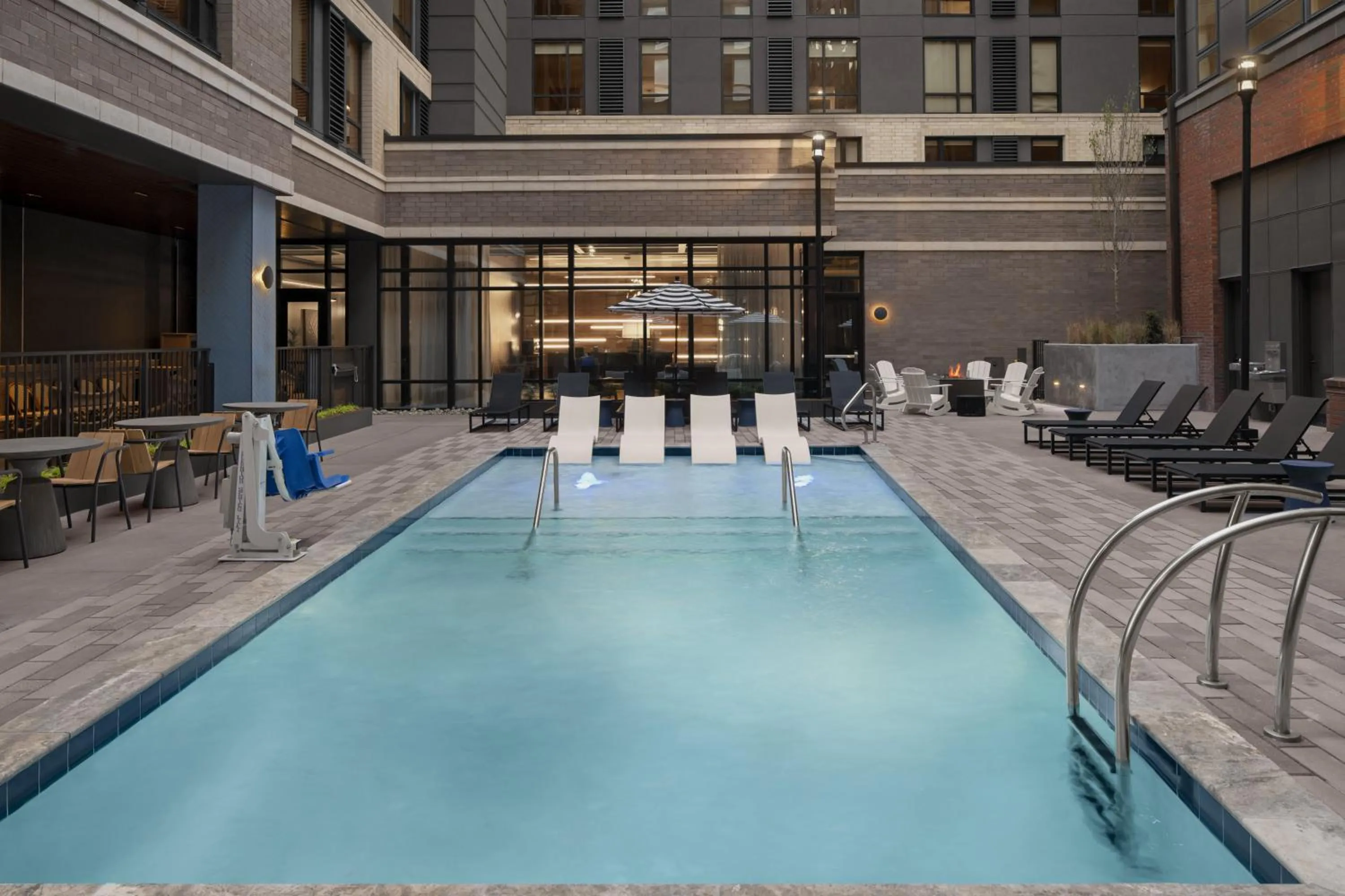 Swimming pool in Hyatt House Raleigh Downtown/Seaboard Station