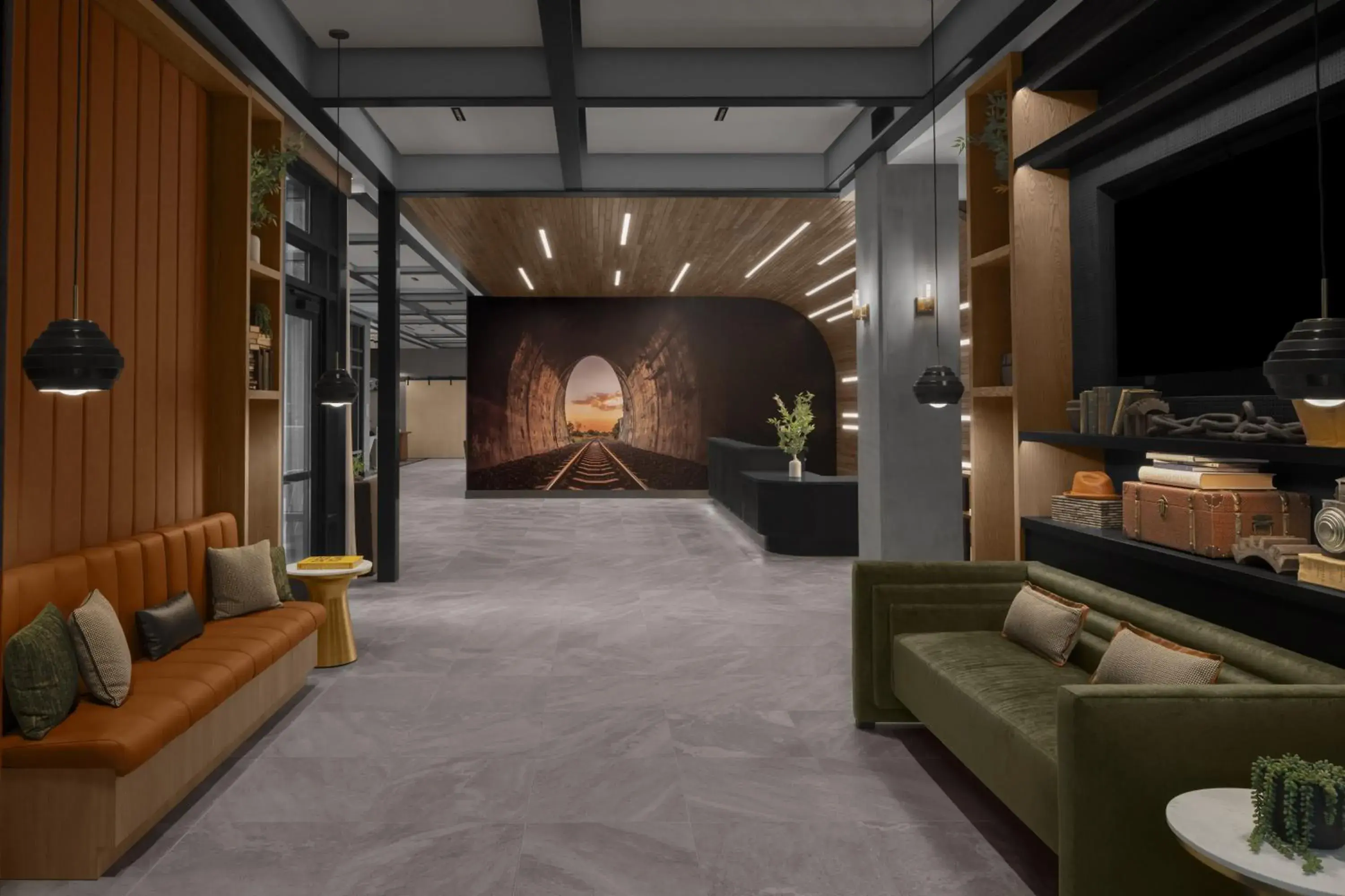 Lobby or reception in Hyatt House Raleigh Downtown/Seaboard Station Lobby or reception in Hyatt House Raleigh Downtown/Seaboard Station