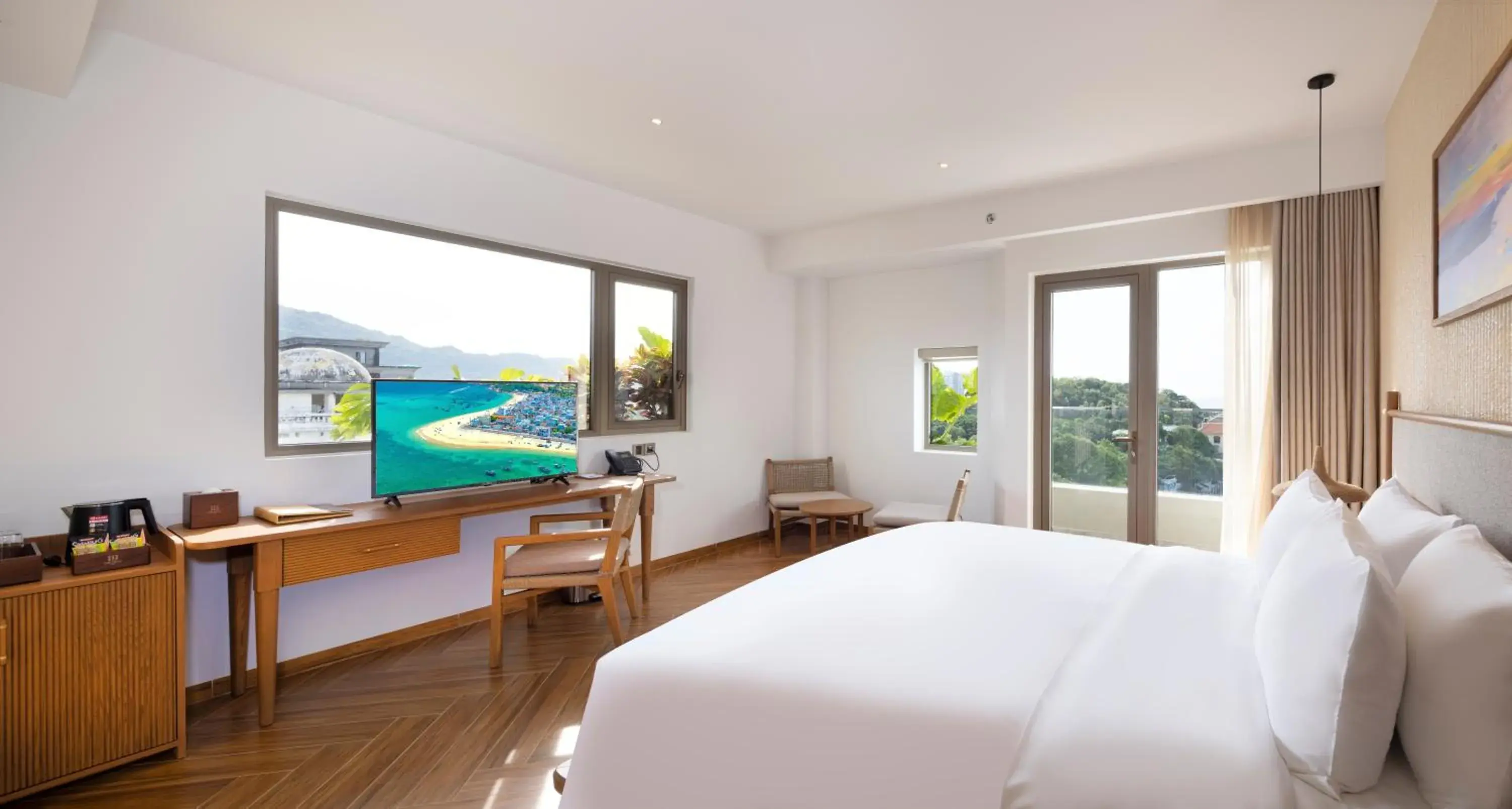 Bedroom, Bed in Iconic Long Hai Hotel Bedroom, Bed in Iconic Long Hai Hotel