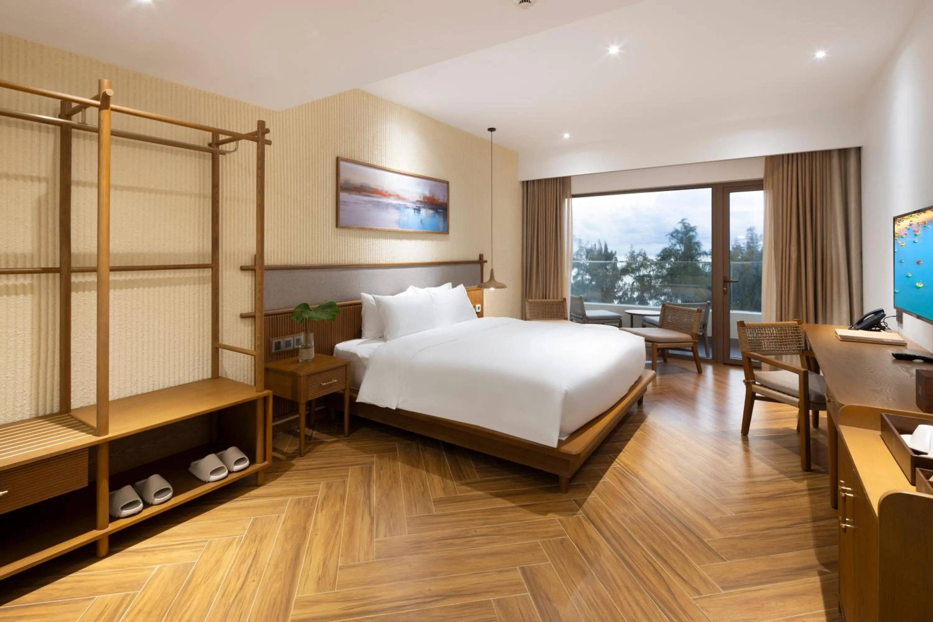 Bed in Iconic Long Hai Hotel